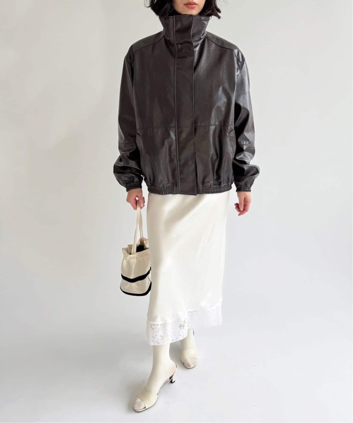 NODAS/ノーダス】Fake leather short blouson（その他ブルゾン