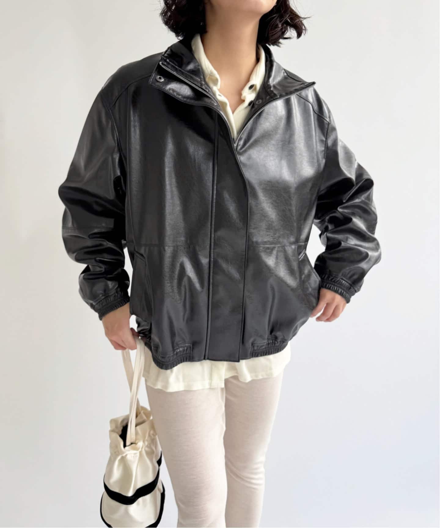 NODAS/ノーダス】Fake leather short blouson（その他ブルゾン