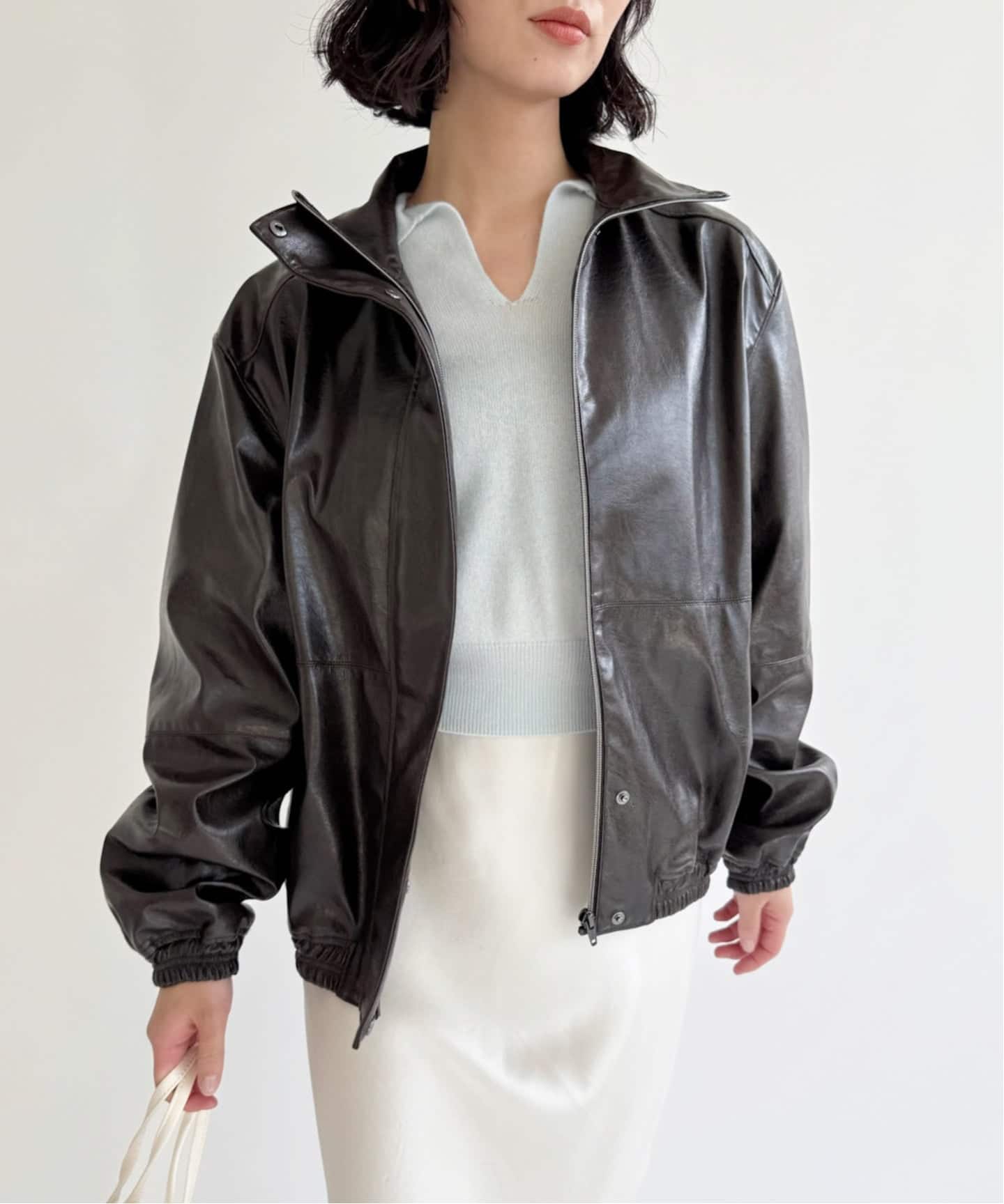 NODAS/ノーダス】Fake leather short blouson（その他ブルゾン
