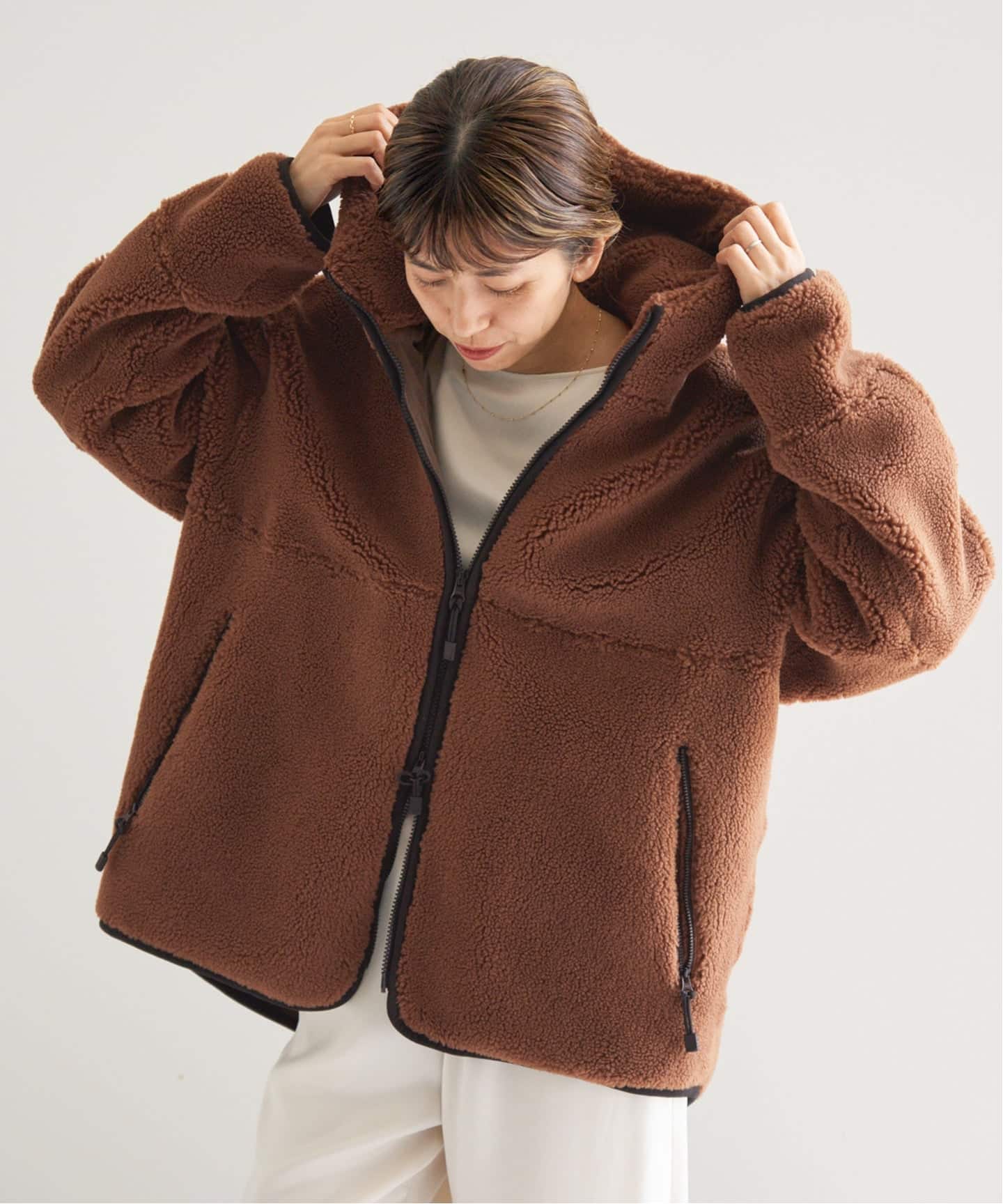 美品 IENA ジャケット ブラウン✖️ボルドー系 美品 IENA ジャケット