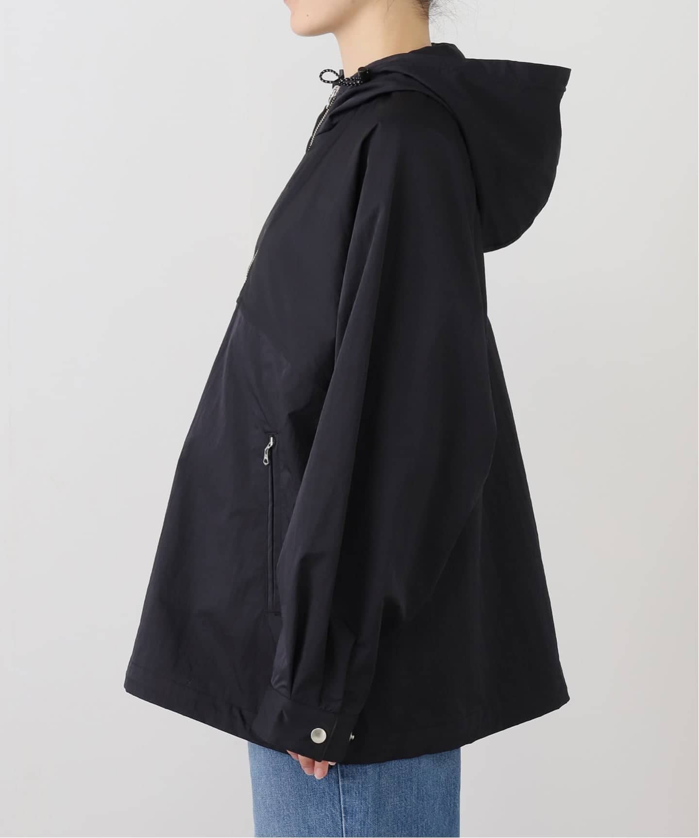 SLOBE IENA アノラックパーカー　 ブラック SLOBE IENA（スローブイエナ）の「《追加2》アノラックパーカー