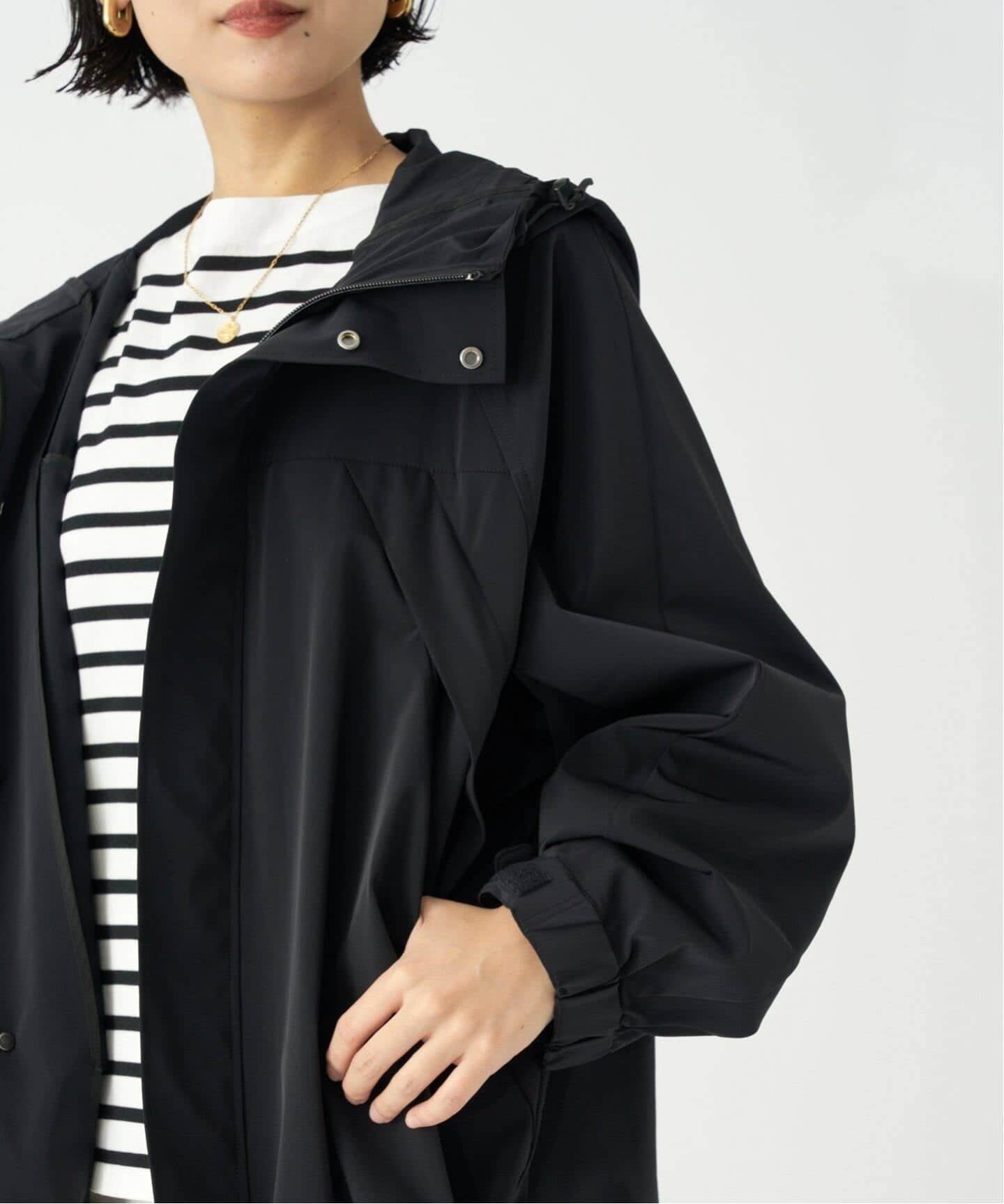 追加》ストレッチタフタマンパシェルブルゾン（マウンテン