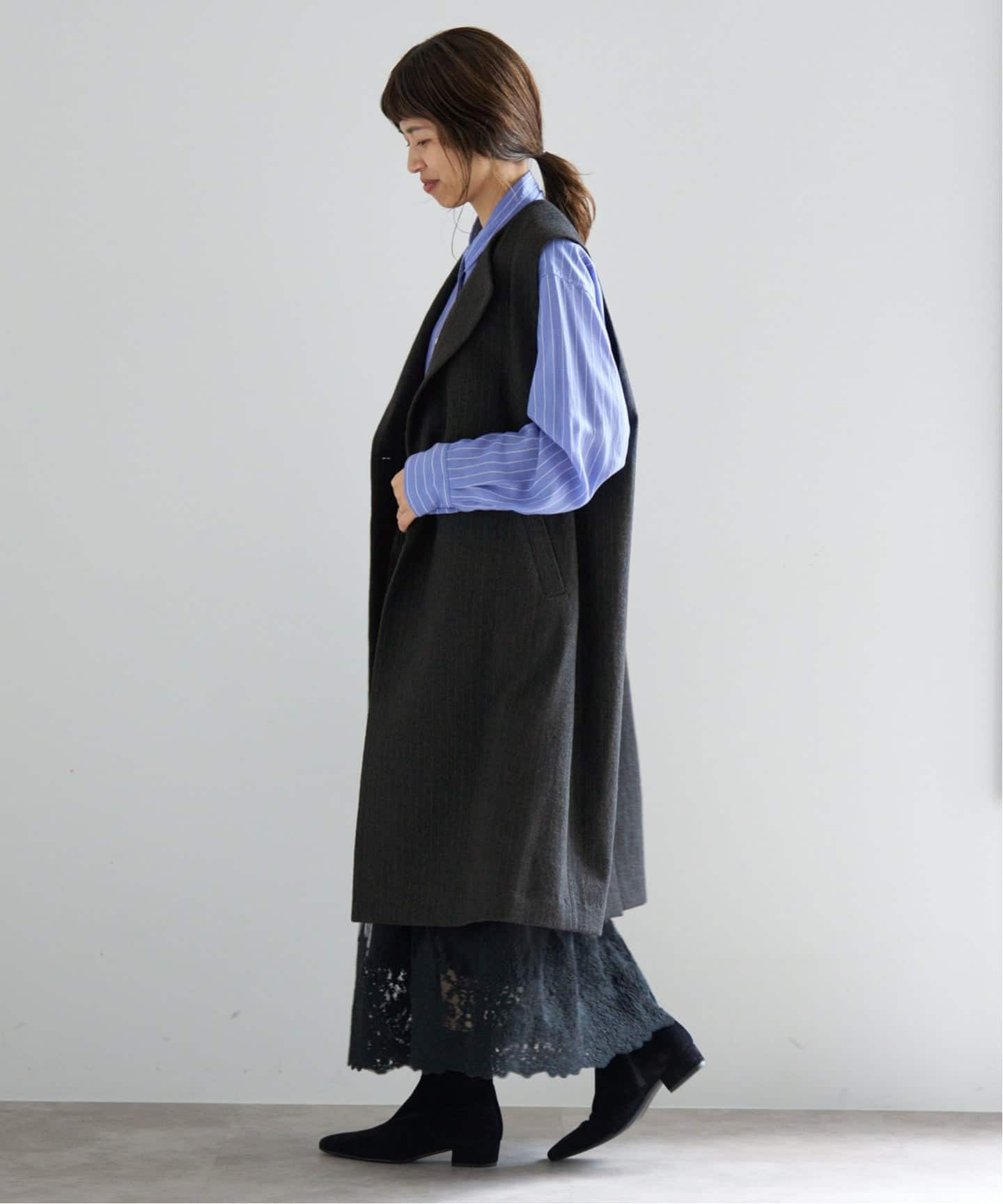 ヘザーウールロングジレ（ジレ）｜IENA（イエナ）の通販｜BAYCREW'S STORE