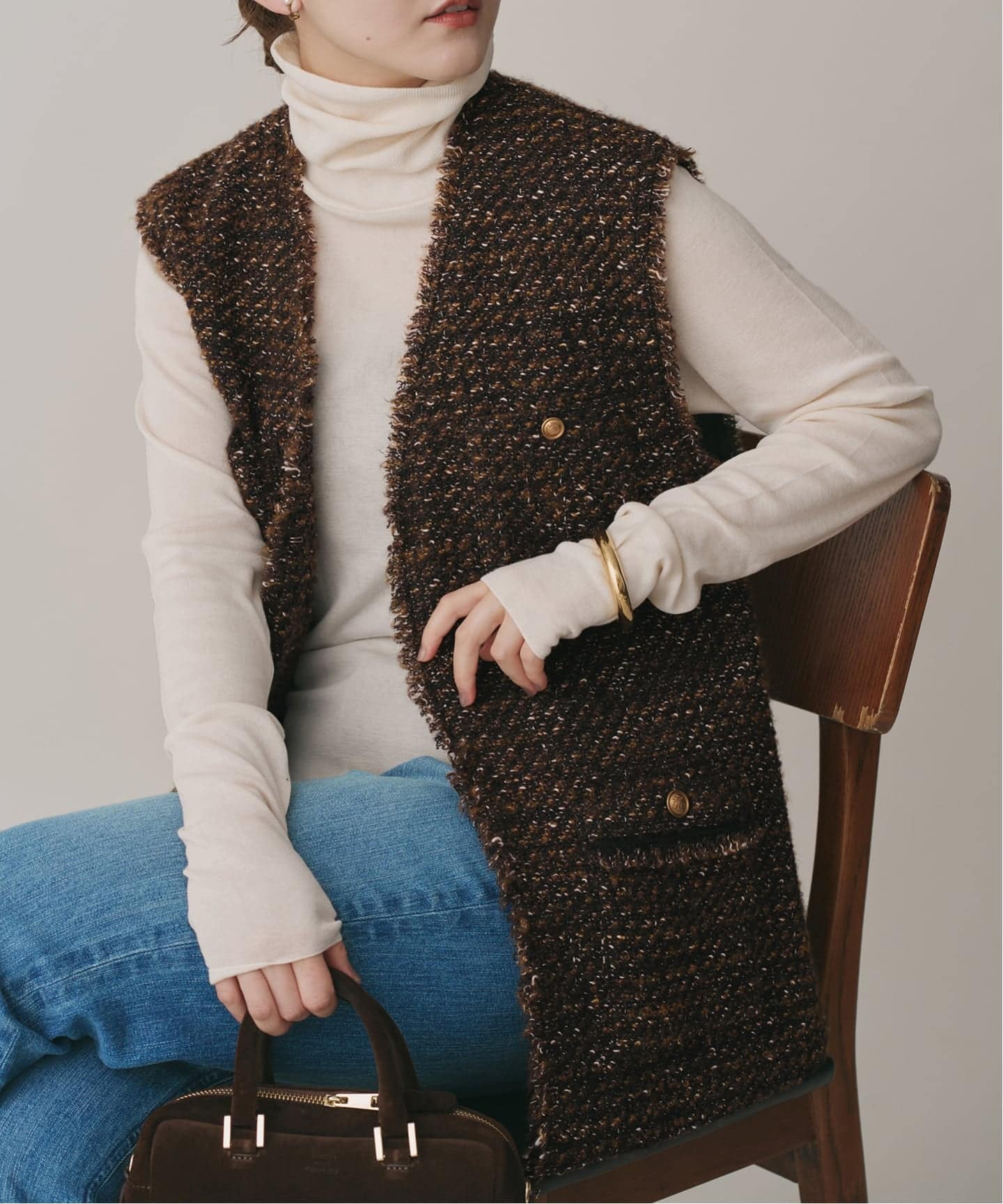 GIOLICA ツイードベスト（ベスト）｜IENA（イエナ）の通販｜BAYCREW'S