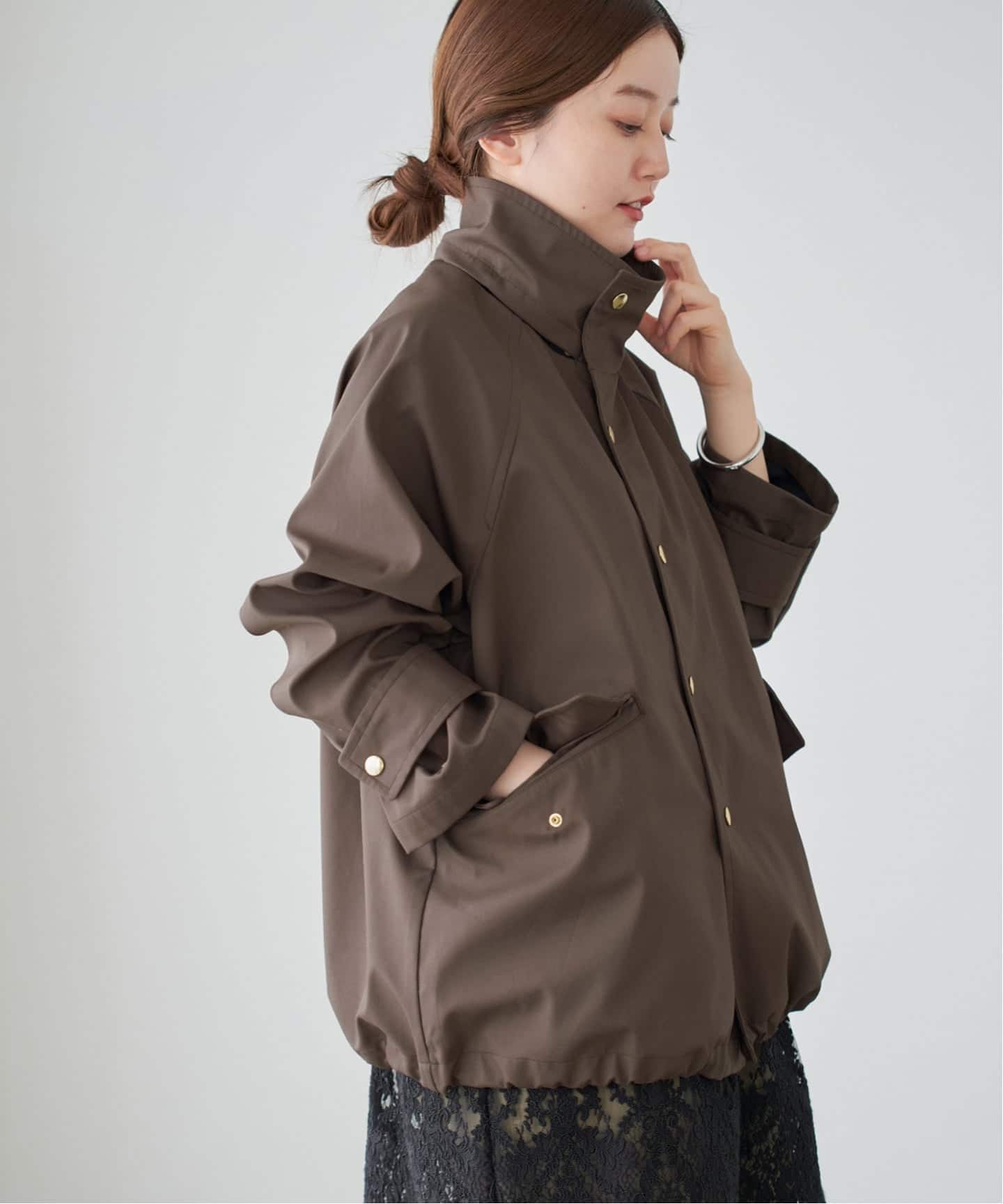 今季新品　イエナ　ボンディングフーデッドブルゾン 一部カラーWEB限定》ボンディングフーデッドブルゾン（その他ブルゾン