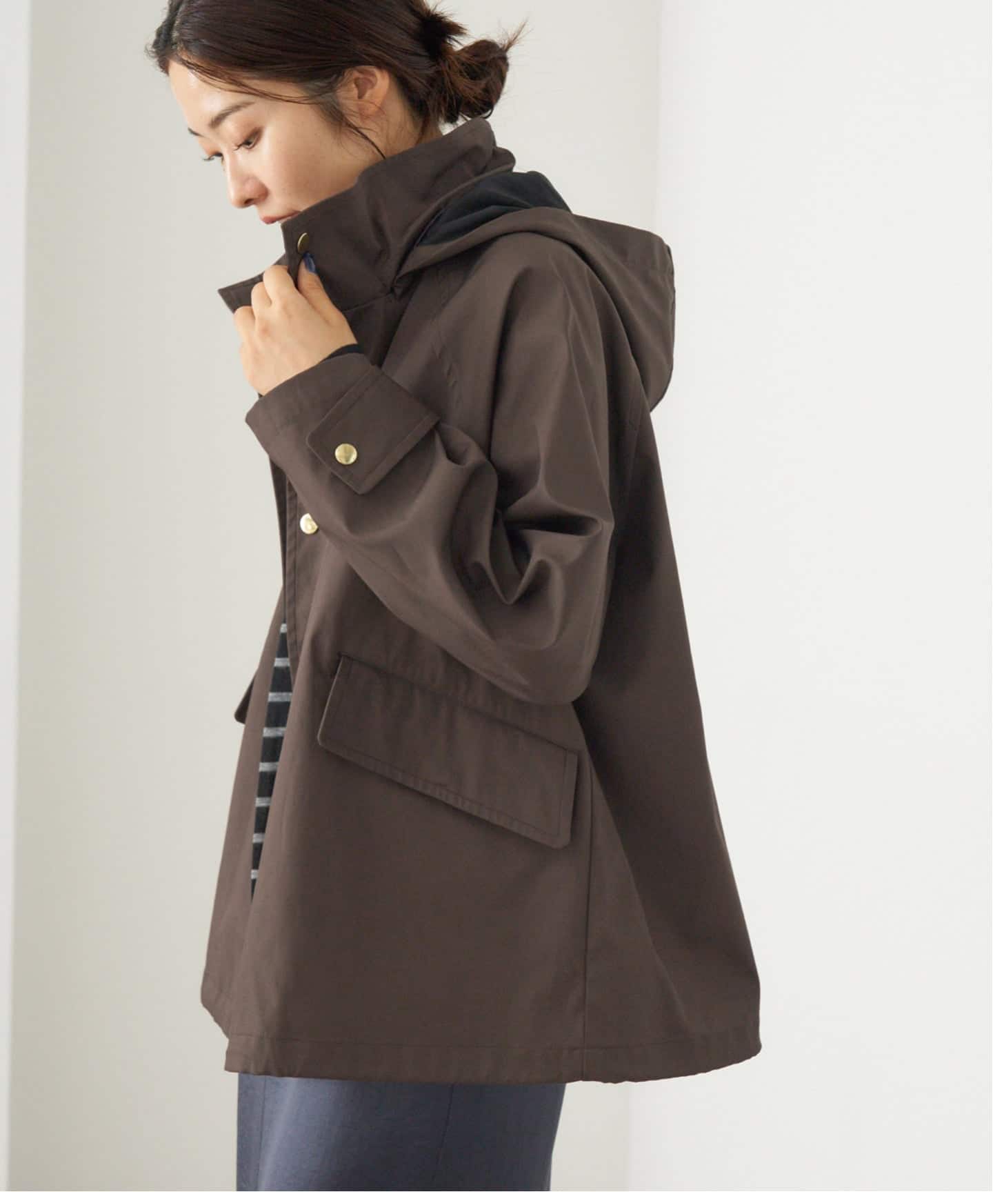 ボンディングフーデッドブルゾン 38 カーキ IENAイエナ 2025AW 2025AW ボンディングフーデッドブルゾン 38 カーキ IENAイエナ IENA