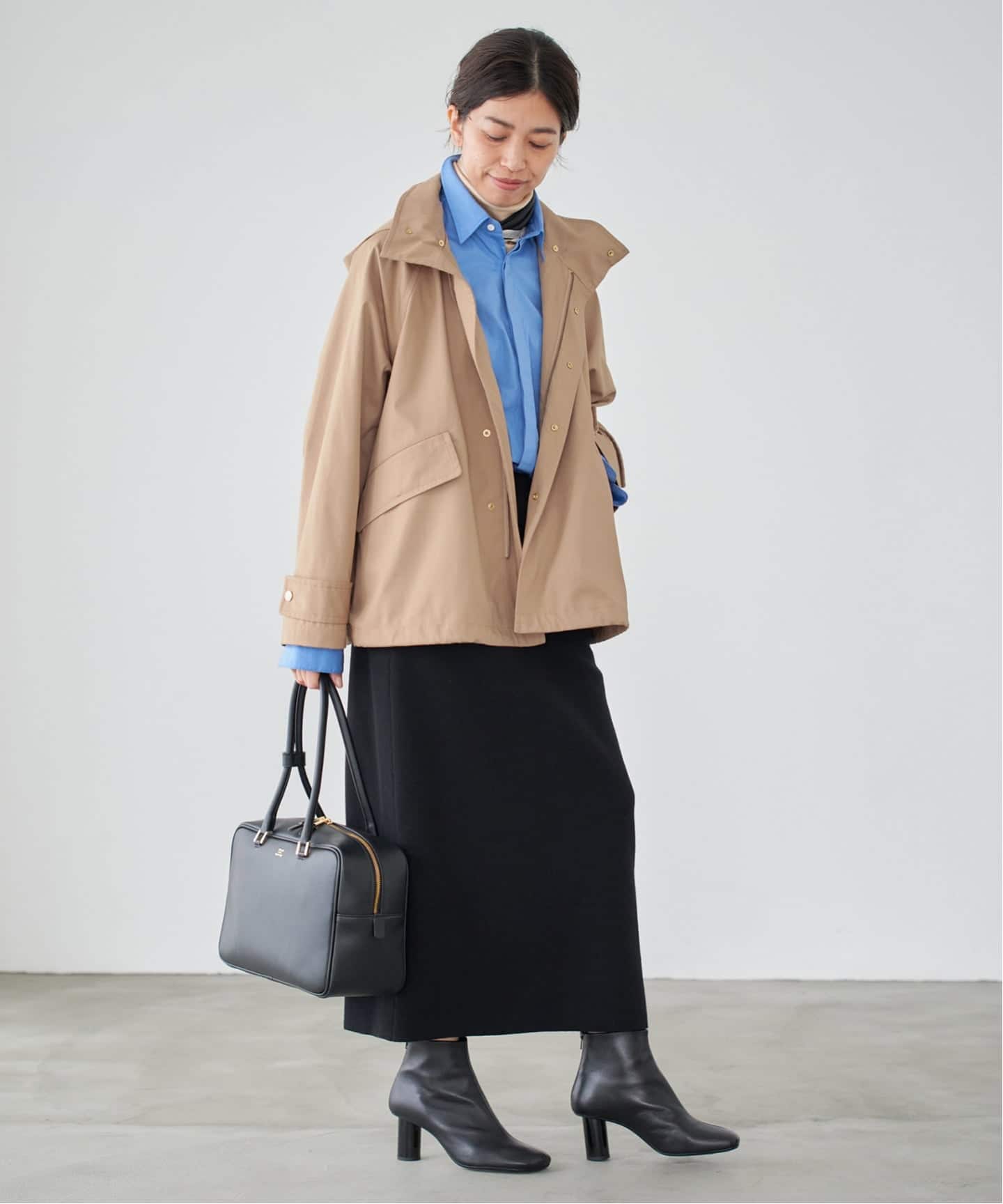 一部カラーWEB限定》ボンディングフーデッドブルゾン（その他ブルゾン