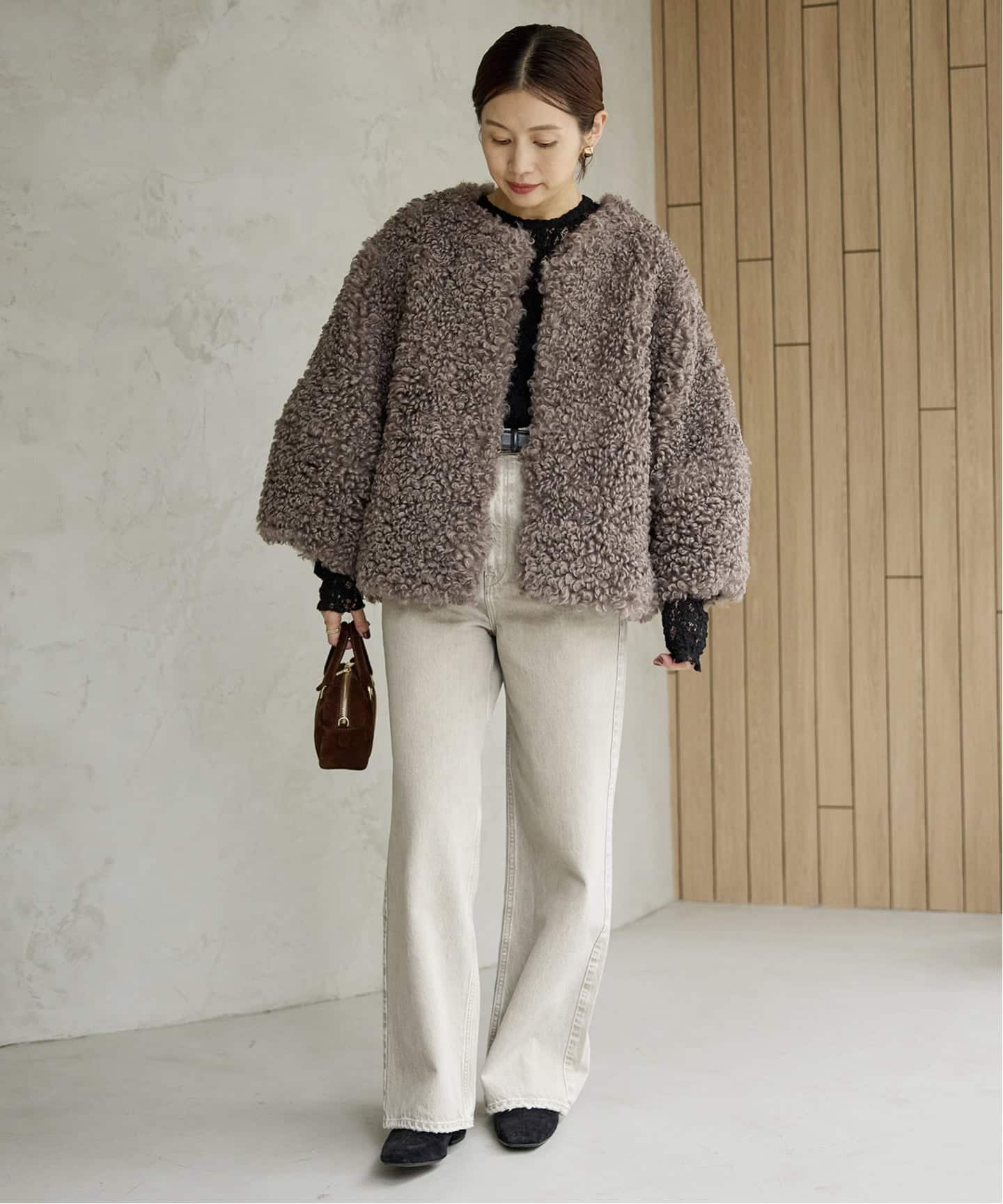 完売　IENA TISSAVEL ファーブルゾン グレー　36サイズ IENA TISSAVEL ファーブルゾン グレー 36サイズ - メルカリ