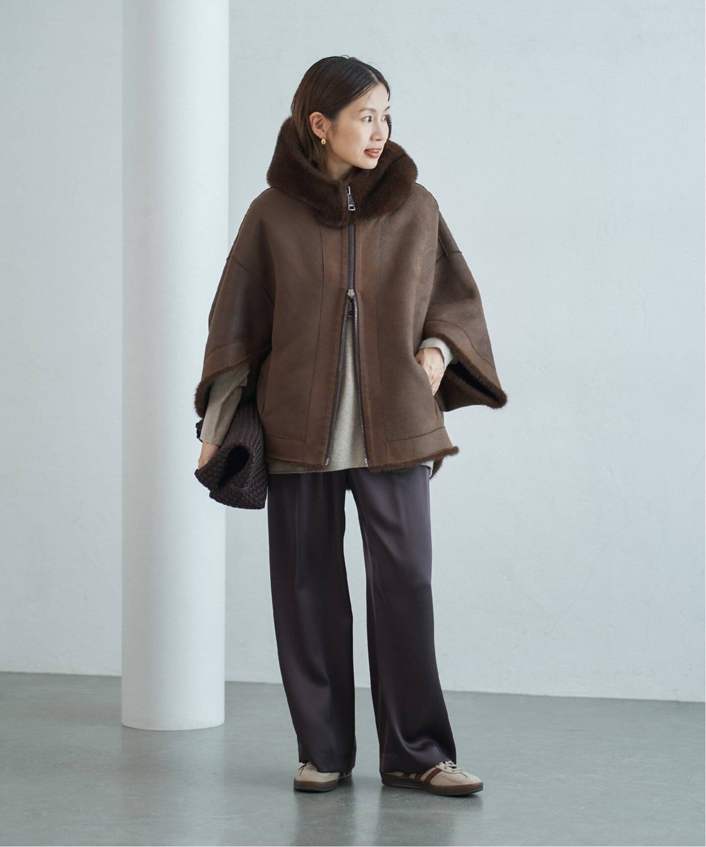 LOU ANDREA/ルーアンドレア ECO FUR BZ エコファーブルゾン（その他 