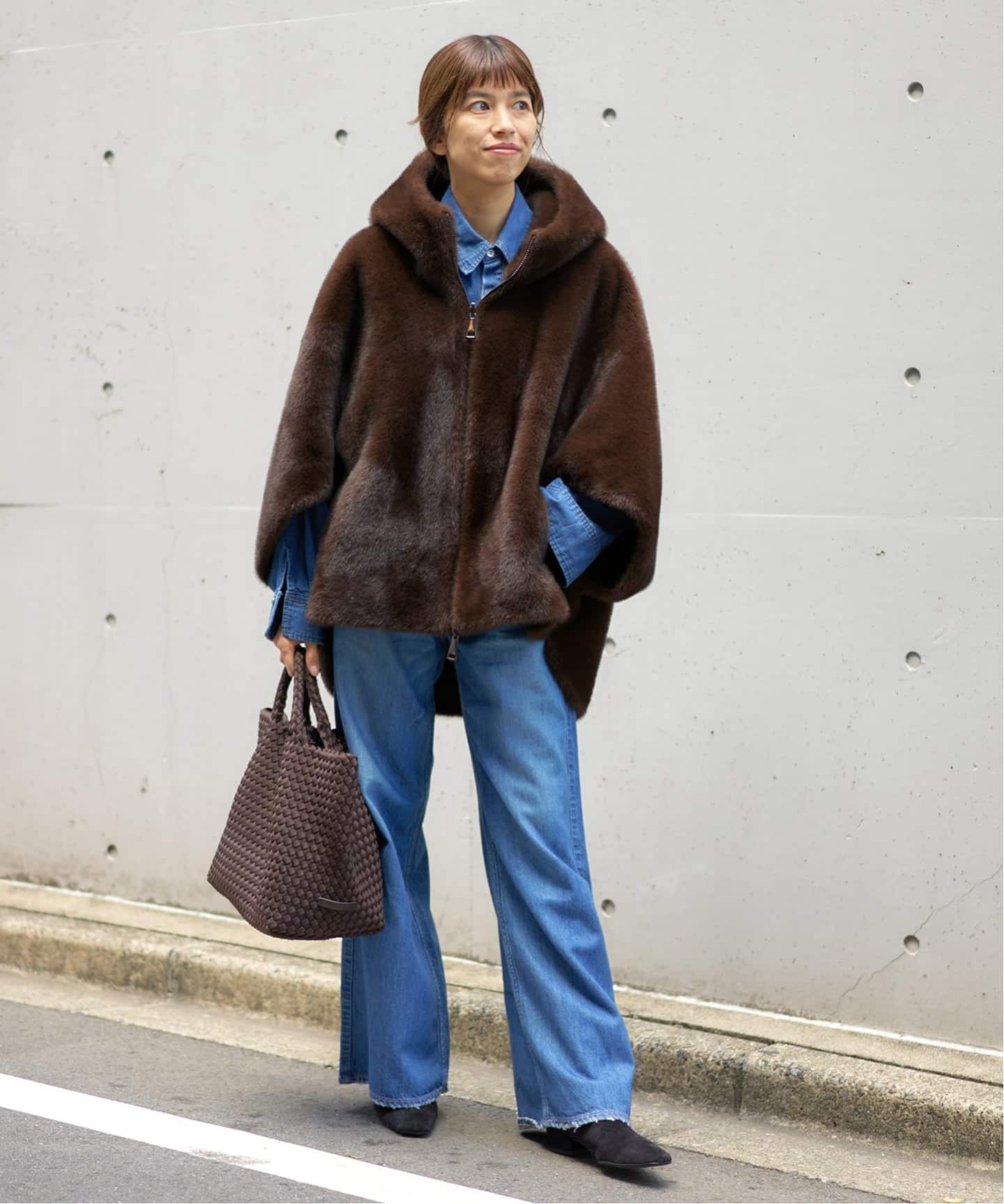 LOU ANDREA/ルーアンドレア ECO FUR BZ エコファーブルゾン