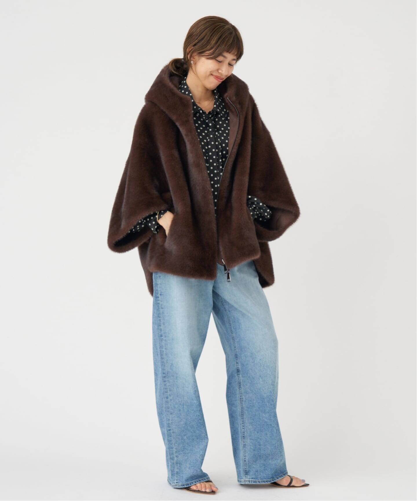 LOU ANDREA/ルーアンドレア ECO FUR BZ エコファーブルゾン（その他 