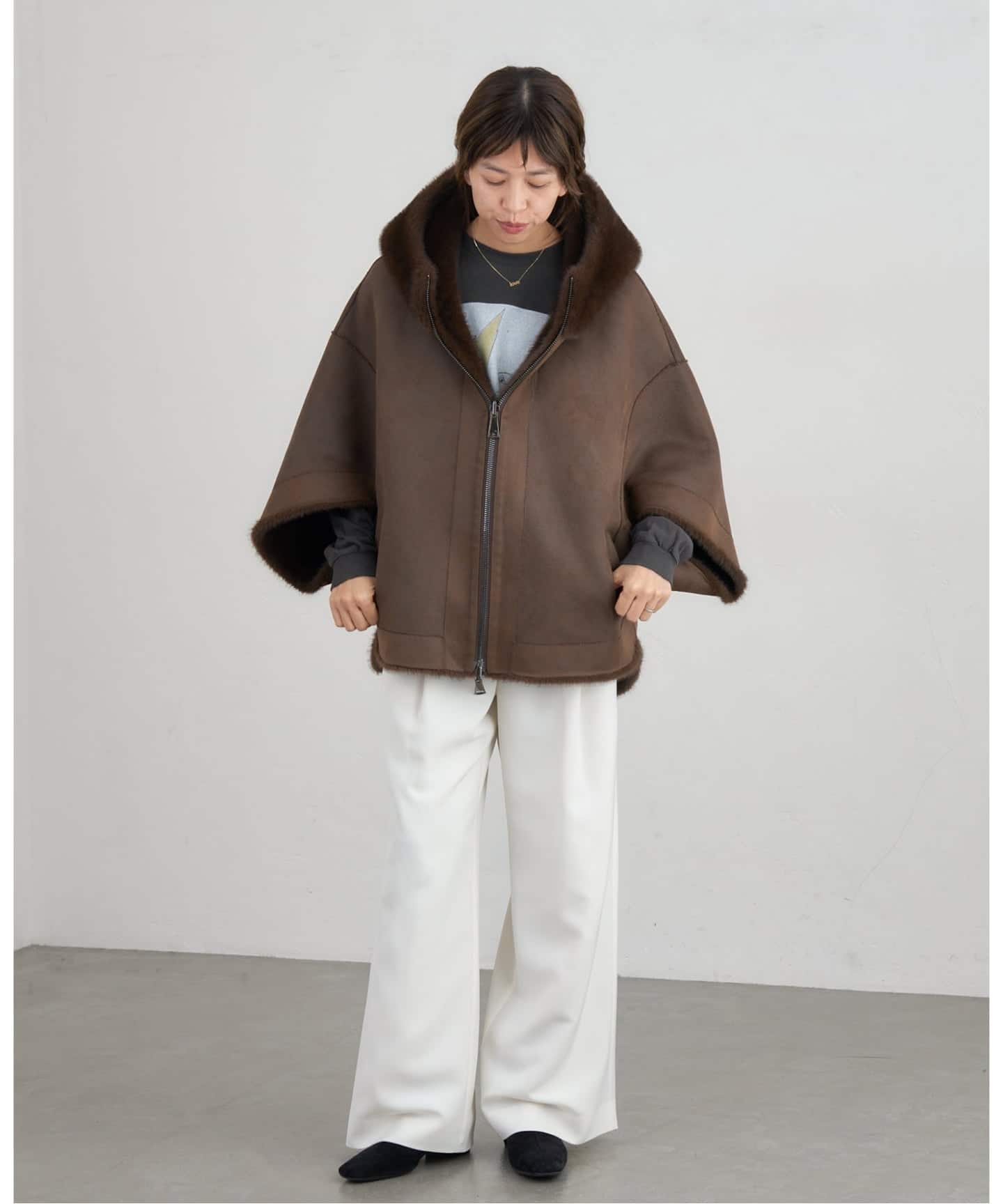 LOU ANDREA/ルーアンドレア ECO FUR BZ エコファーブルゾン（その他