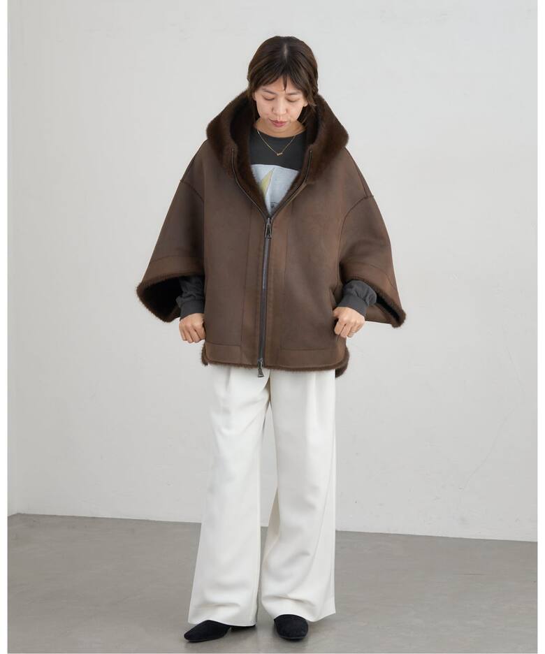 LOU ANDREA/ルーアンドレア ECO FUR BZ エコファーブルゾン（その他 