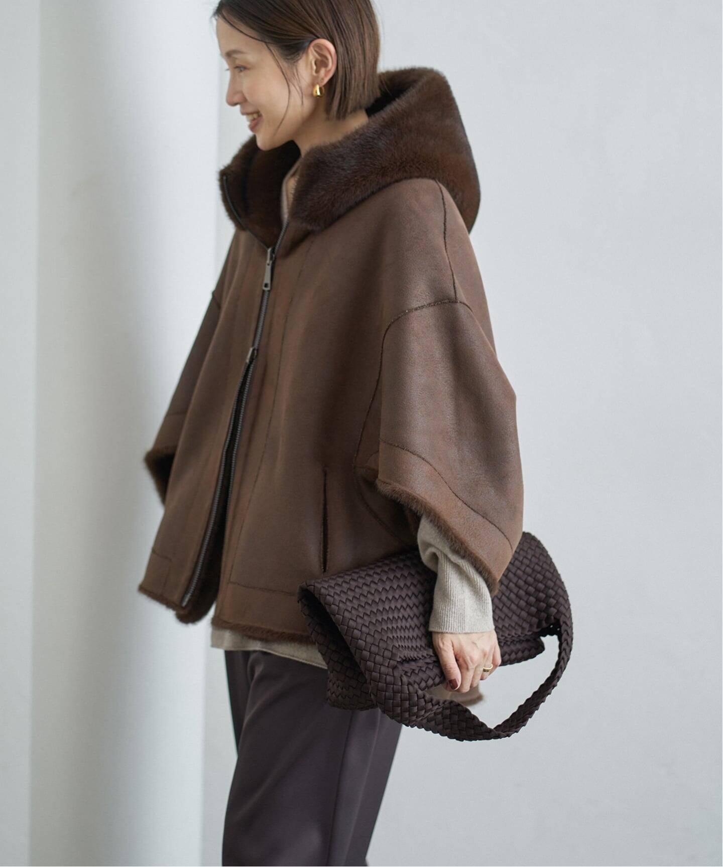 今週末限定　LOU ANDREA ルーアンドレア　エコファーブルゾン LOU ANDREA/ルーアンドレア ECO FUR BZ エコファーブルゾン（その他