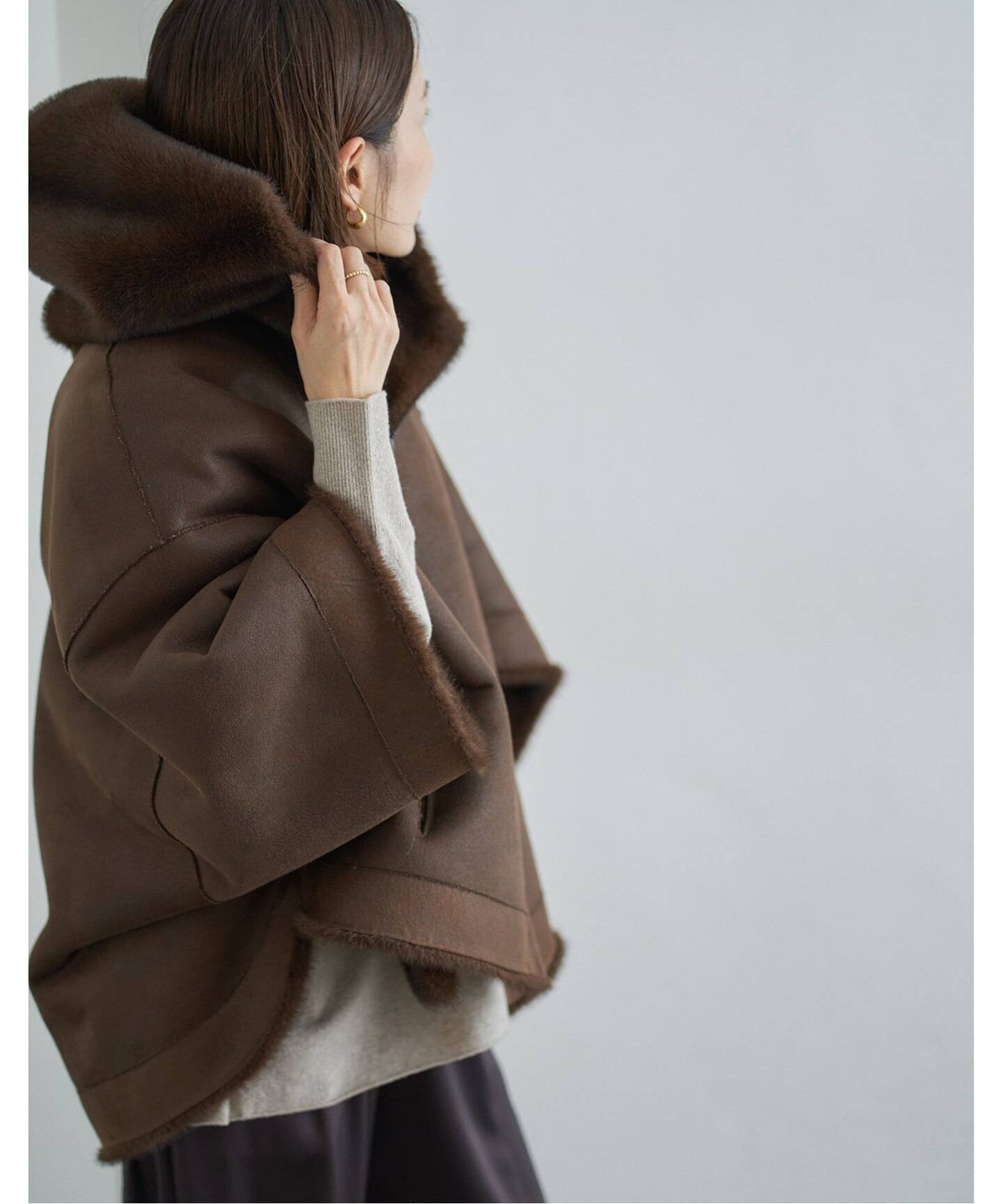 LOU ANDREA/ルーアンドレア ECO FUR BZ エコファーブルゾン（その他 