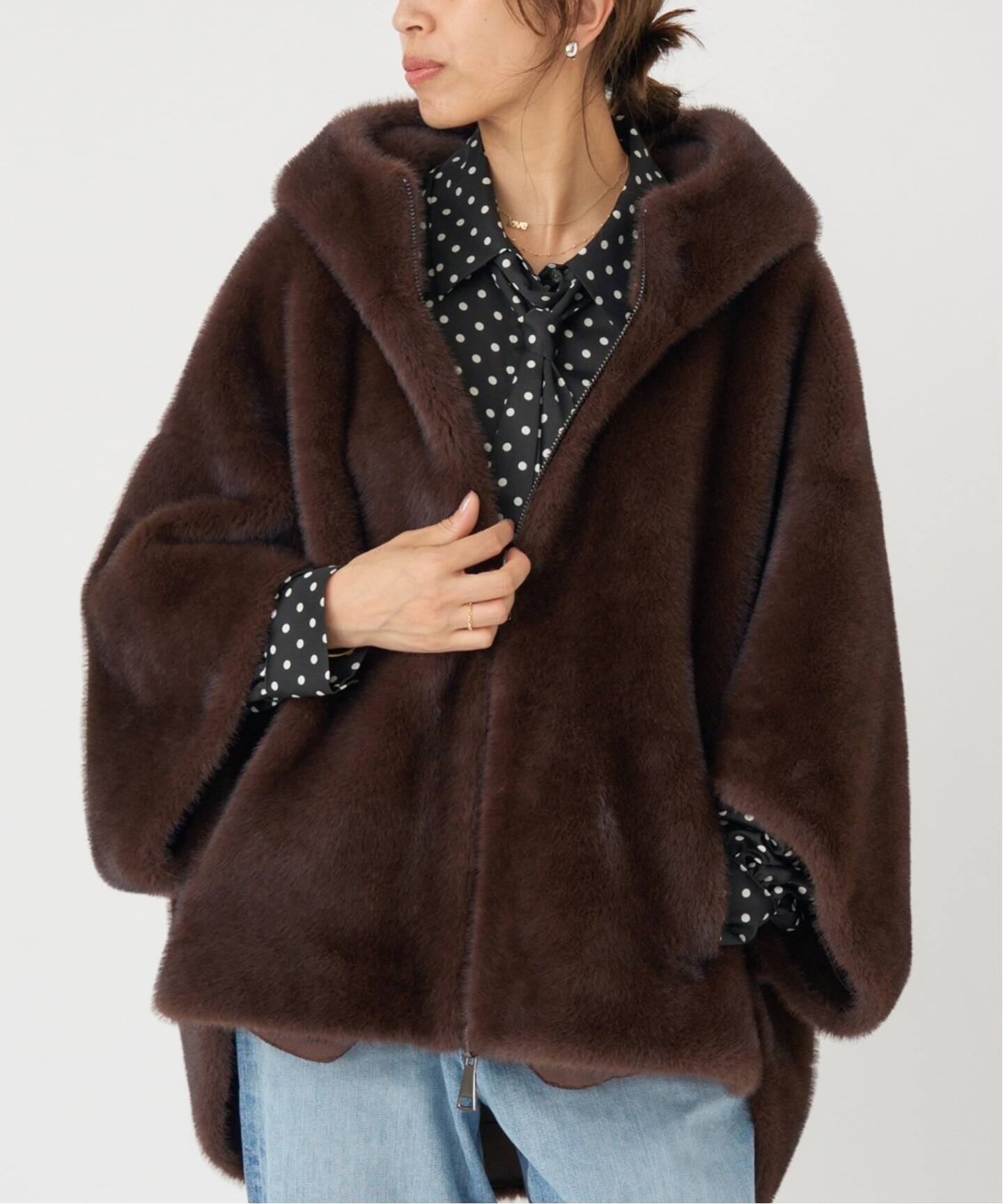 LOU ANDREA/ルーアンドレア ECO FUR BZ エコファーブルゾン（その他 
