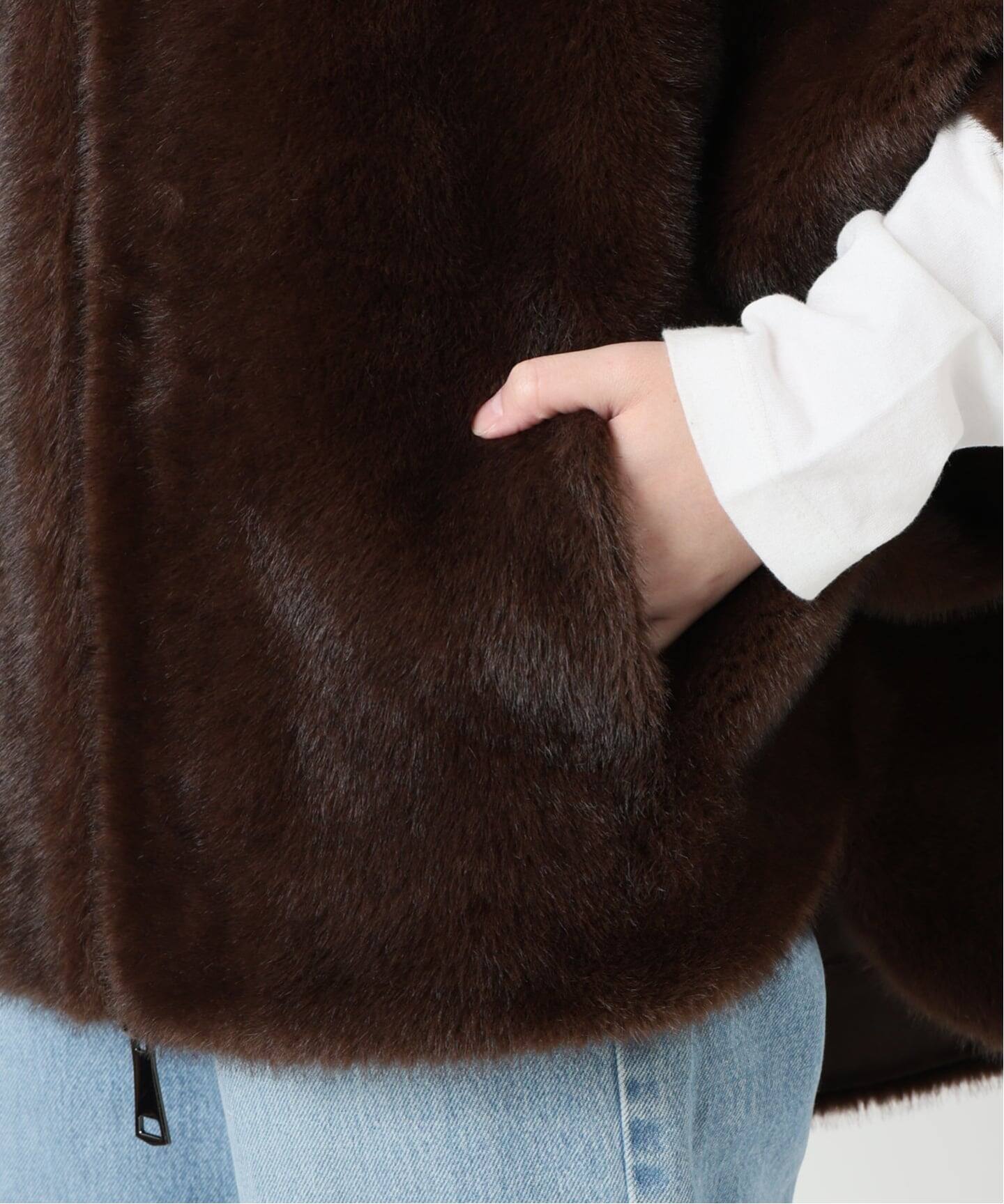 LOU ANDREA/ルーアンドレア ECO FUR BZ エコファーブルゾン（その他