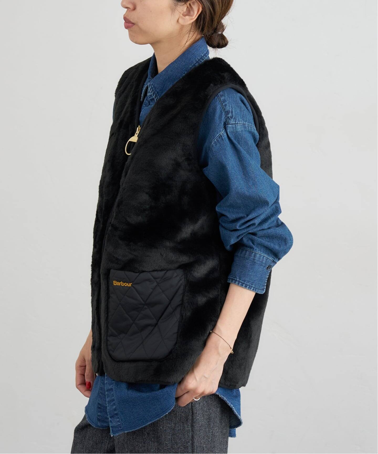Barbour/バブアー KARIN FAUX FUR GILET ベスト LGI0201（ベスト