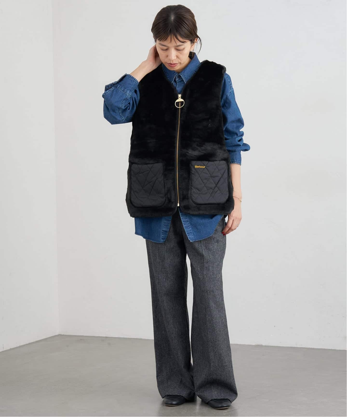 Barbour/バブアー KARIN FAUX FUR GILET ベスト LGI0201（ベスト