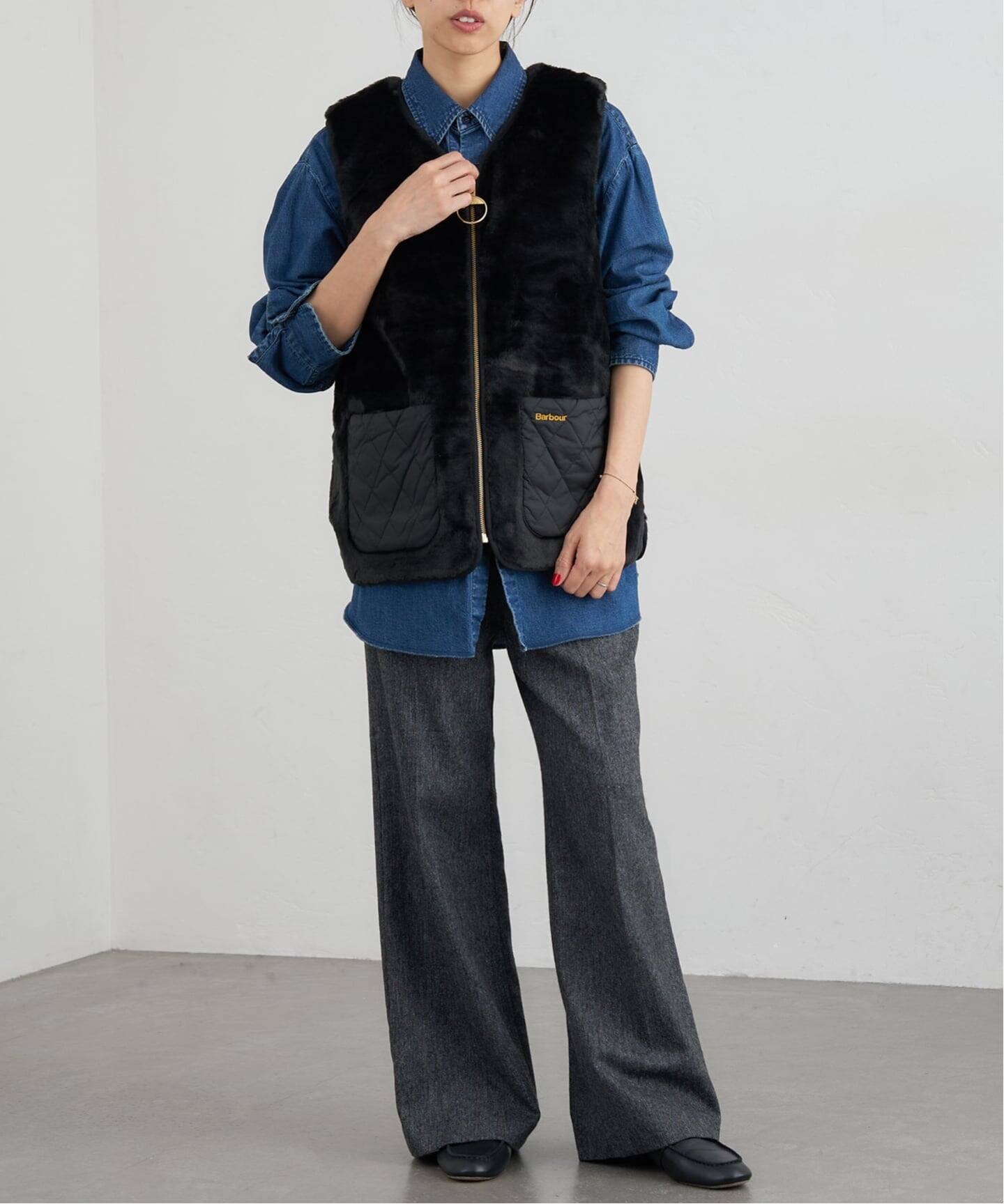 Barbour/バブアー KARIN FAUX FUR GILET ベスト LGI0201（ベスト