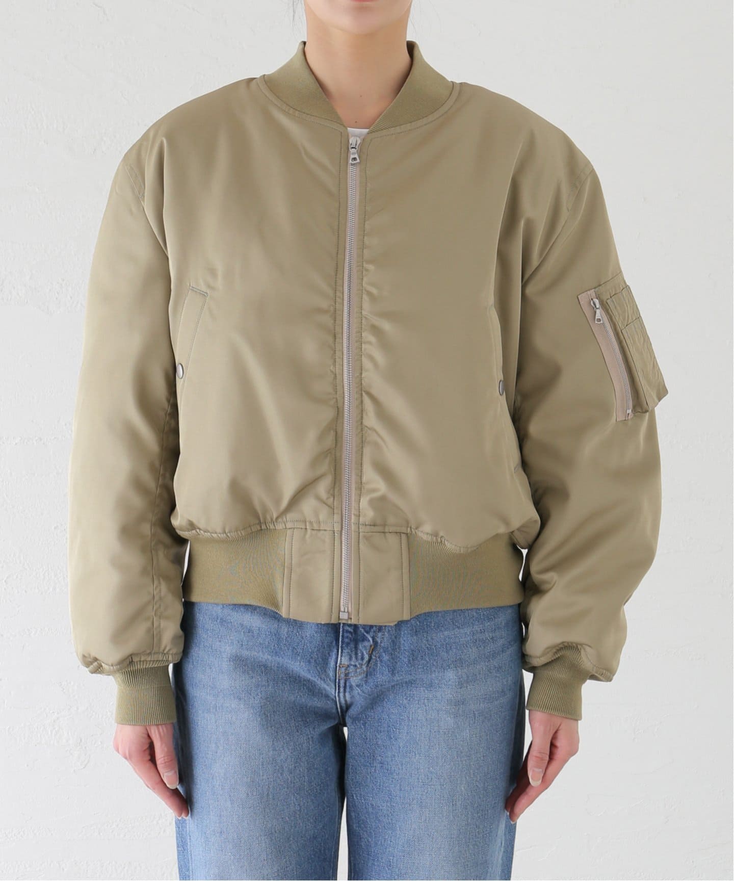 AURALEE/オーラリー HIGH DENSITY SILK TWILL FLIGHT B ブルゾン