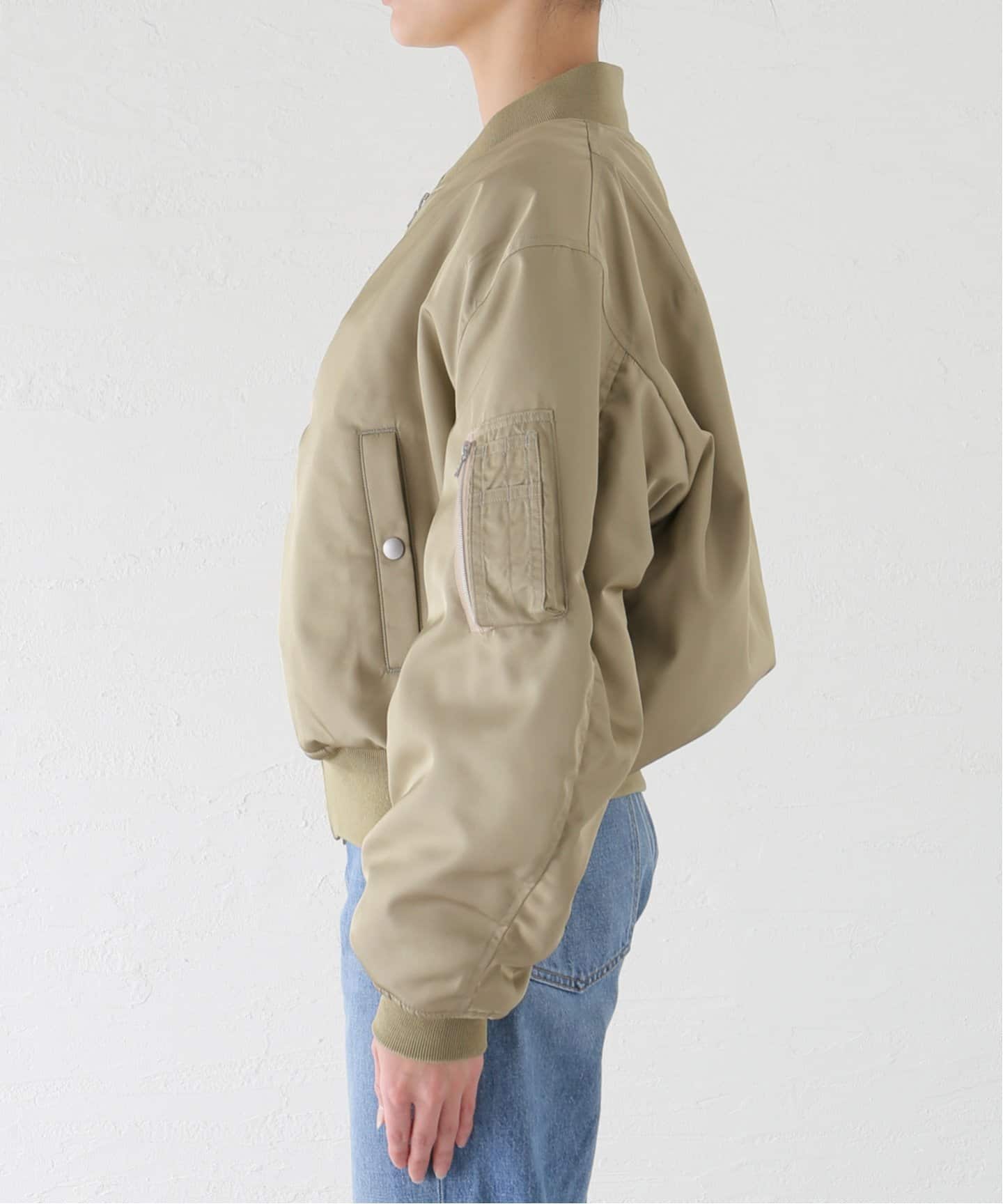 AURALEE/オーラリー HIGH DENSITY SILK TWILL FLIGHT B ブルゾン