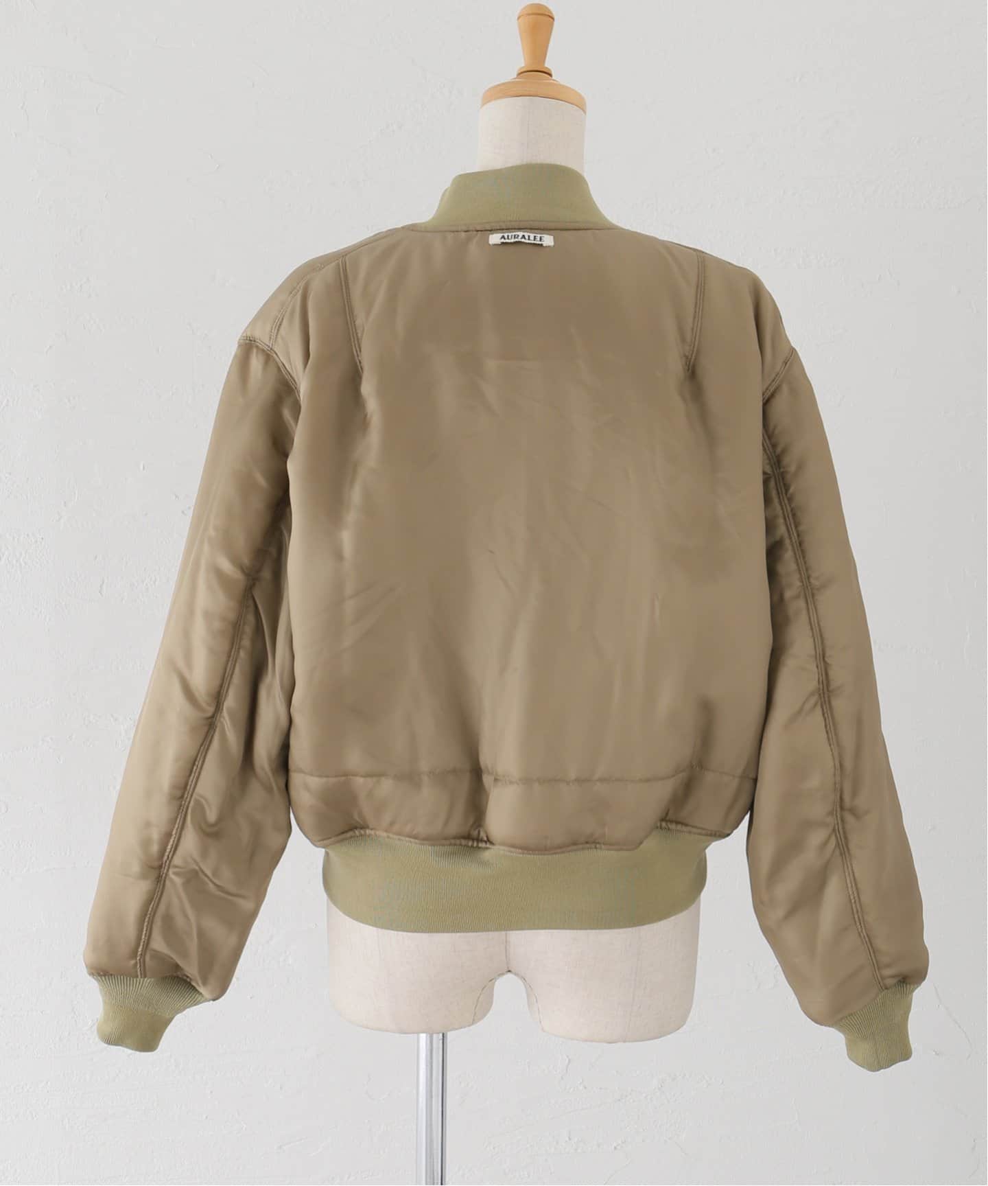 AURALEE/オーラリー HIGH DENSITY SILK TWILL FLIGHT B ブルゾン