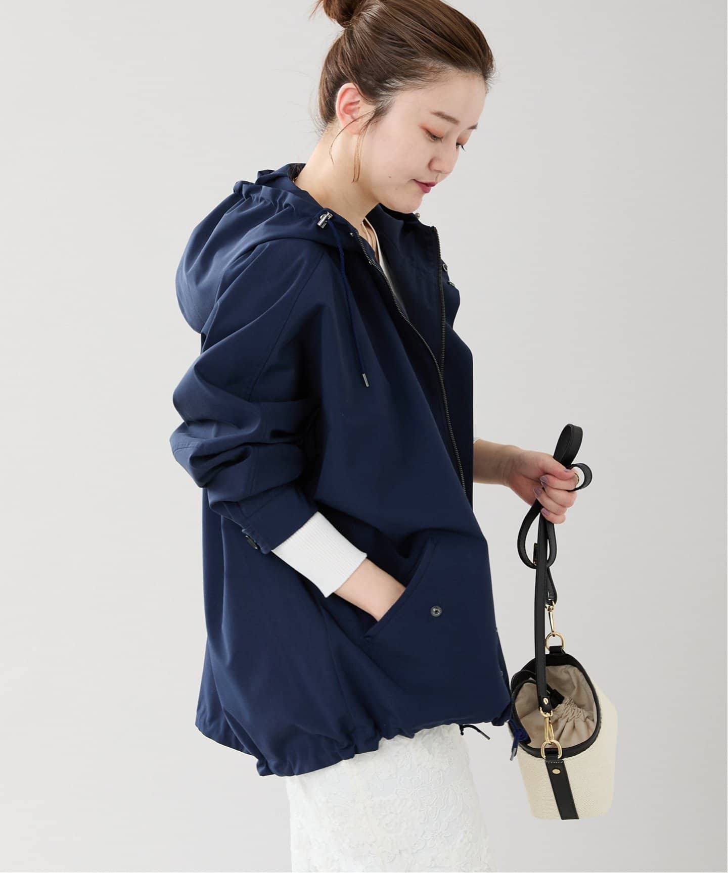 美品 ヴァシュモン イエナ別注 アノラック ブルゾン パープル F