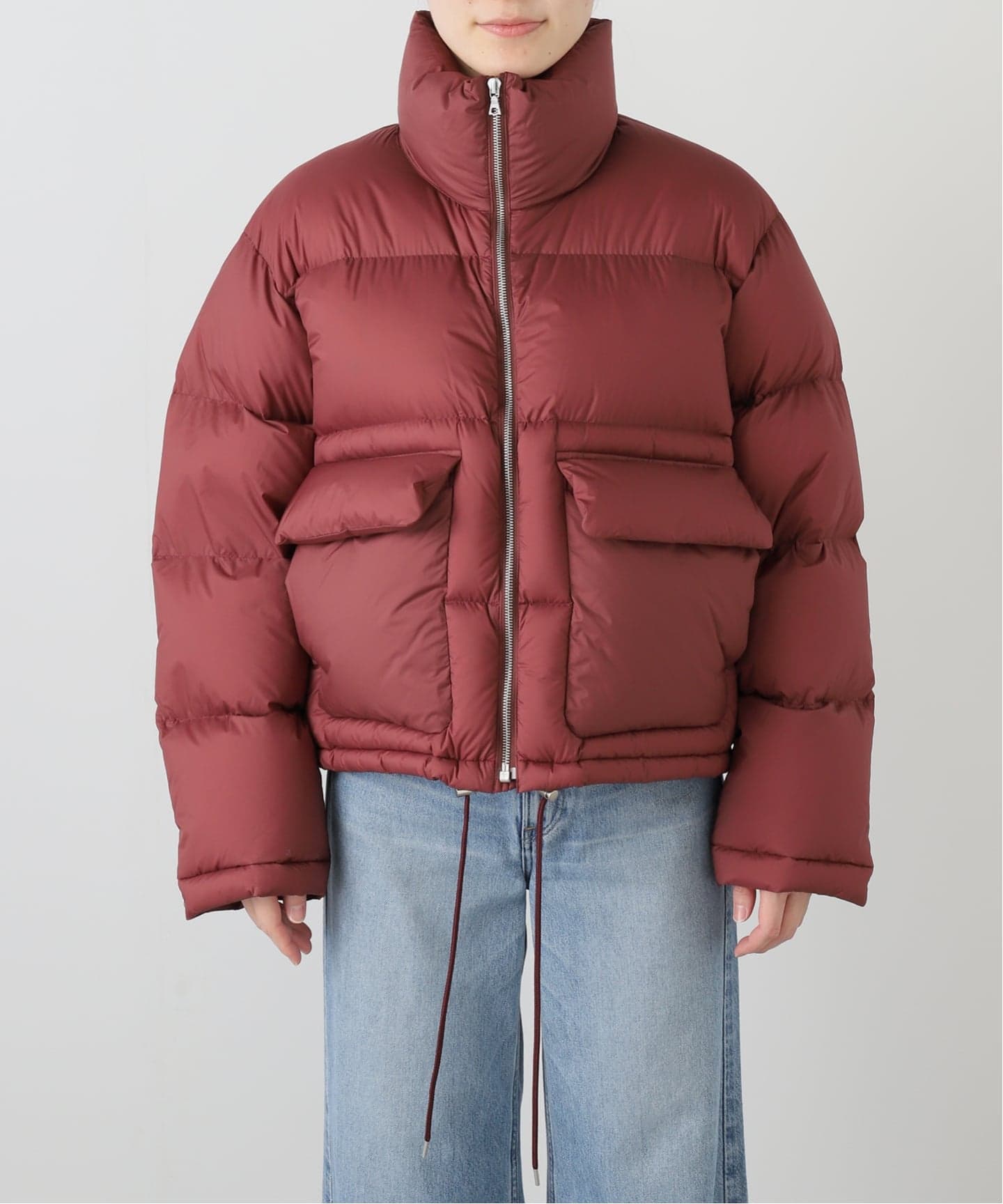 AURALEE (women) ダウンブルゾン サイズ0 バーガンディ AURALEE/オーラリー SUPER NYLON BZ ブルゾン A25AB03NL（その他