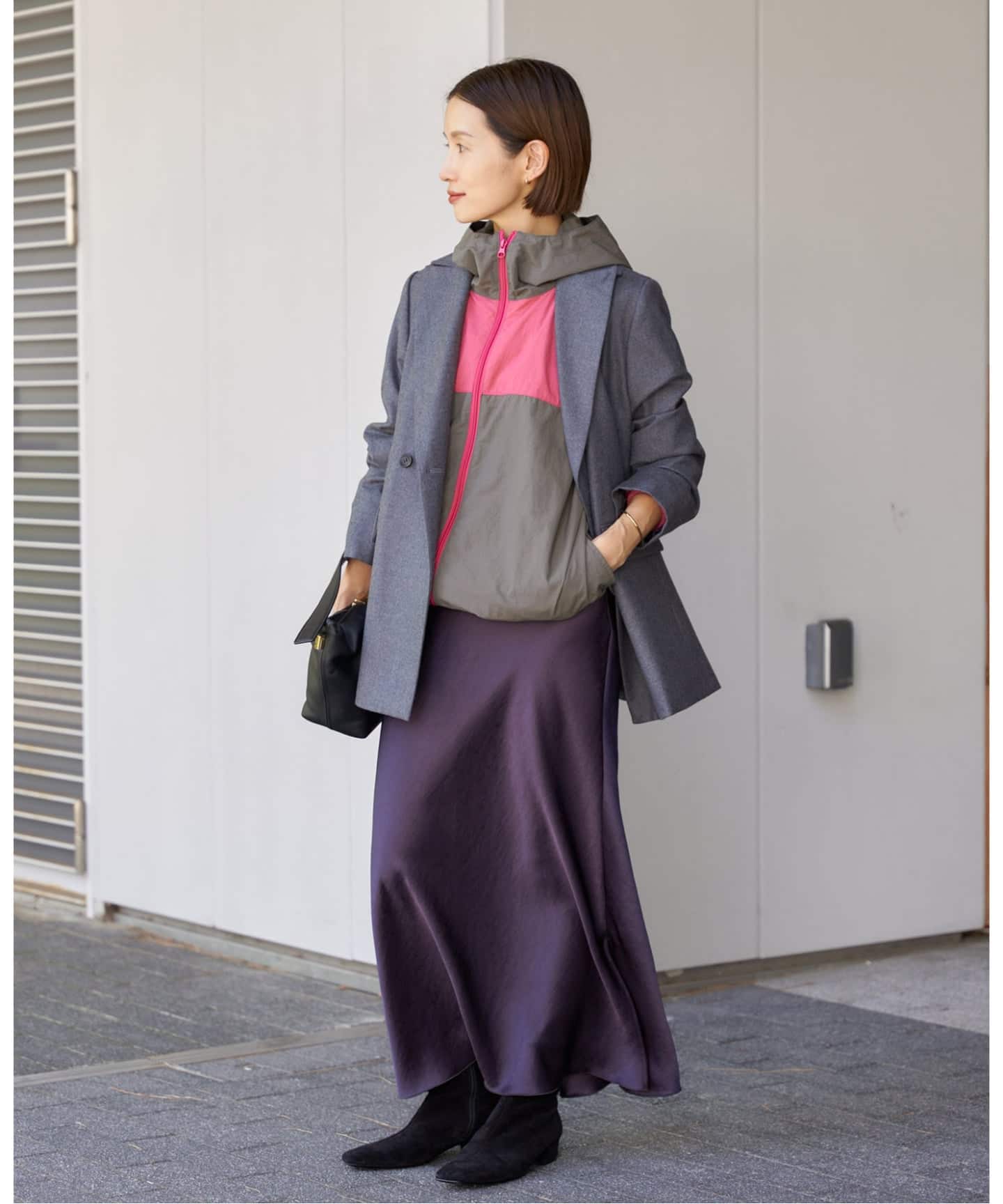 LA HUTTE/ラ ユット カラーフードパーカー（マウンテンパーカー