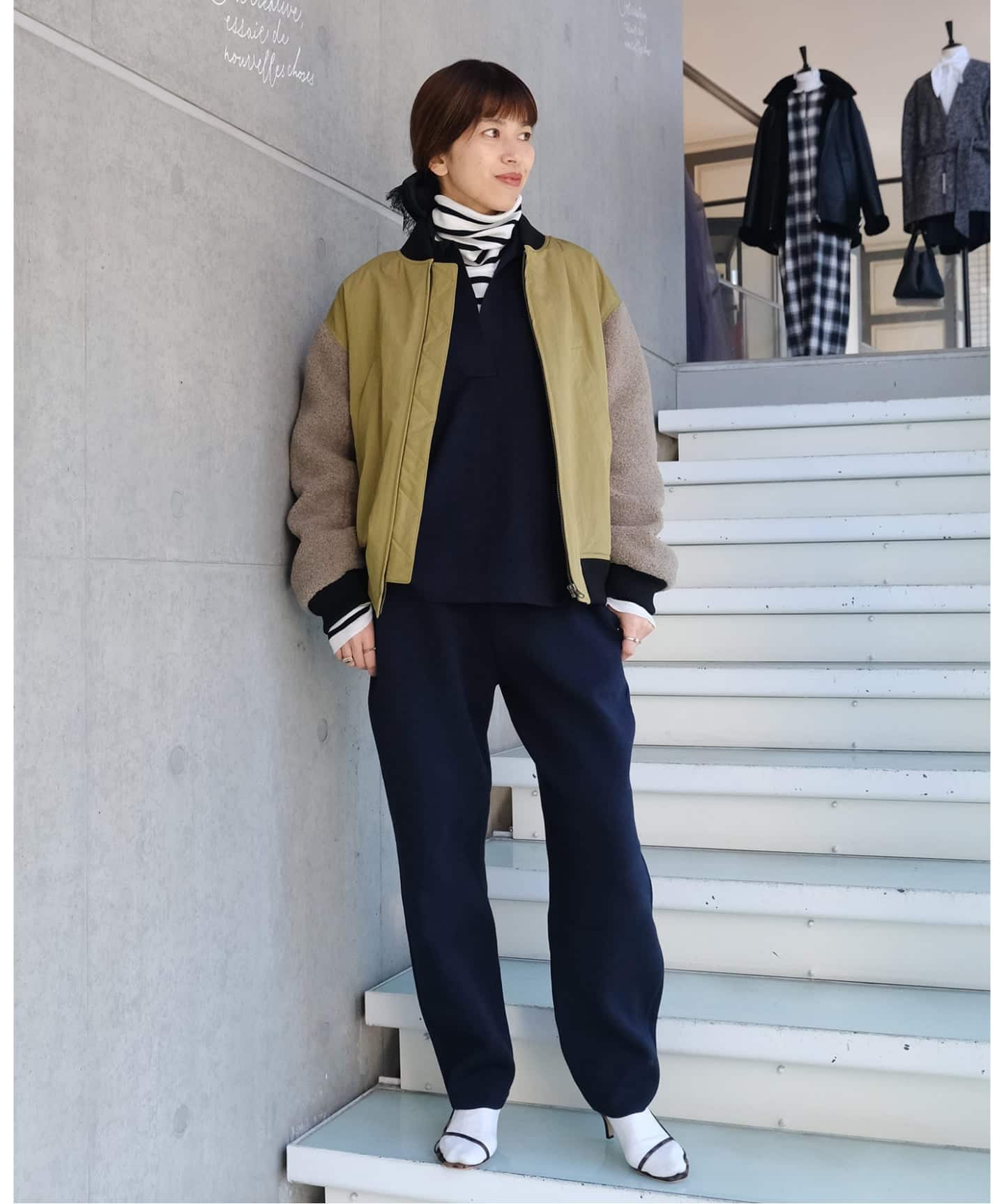 Maison IENA 別注 Nell/ネル ボアショートブルゾン 252-50281（その他