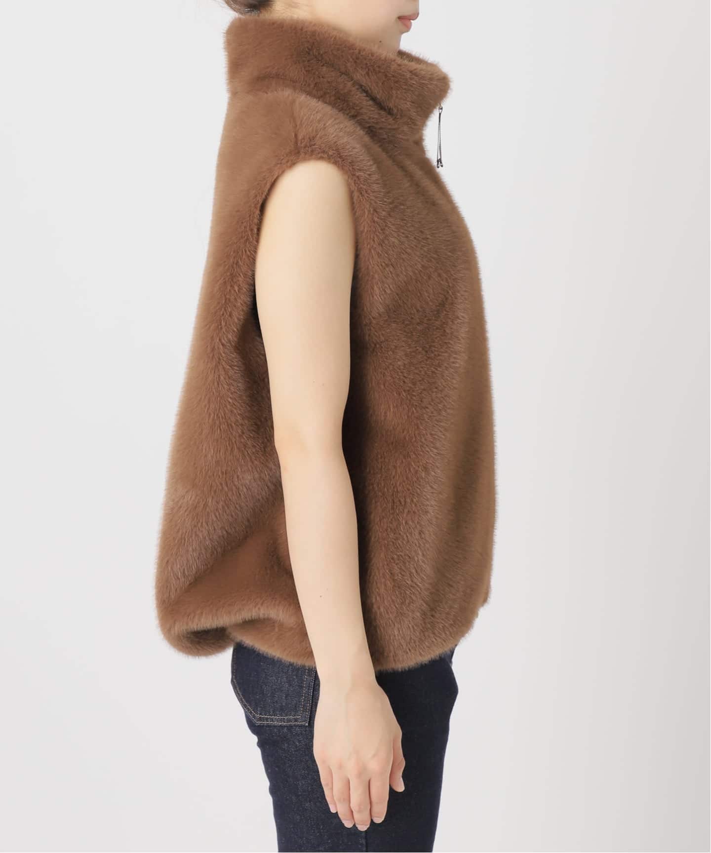 ミンクライクファーベスト　ベイクルーズ　カレンソロジー　ウィムガゼット　イエナ ミンクライクファーベスト ベイクルーズ カレンソロジー ウィム