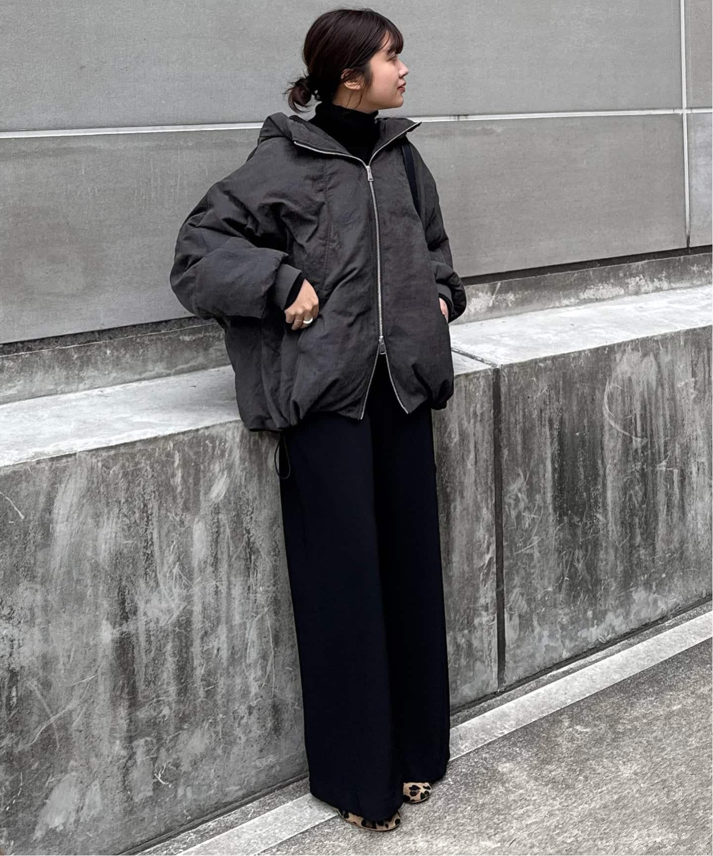 中綿ボリュームフードブルゾン（中綿・キルティング）｜SLOBE IENA