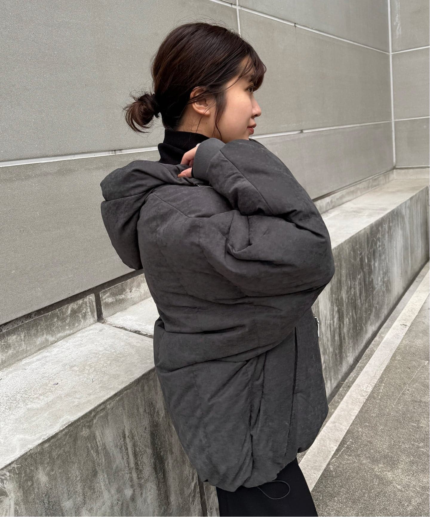 中綿ボリュームフードブルゾン（中綿・キルティング）｜SLOBE IENA