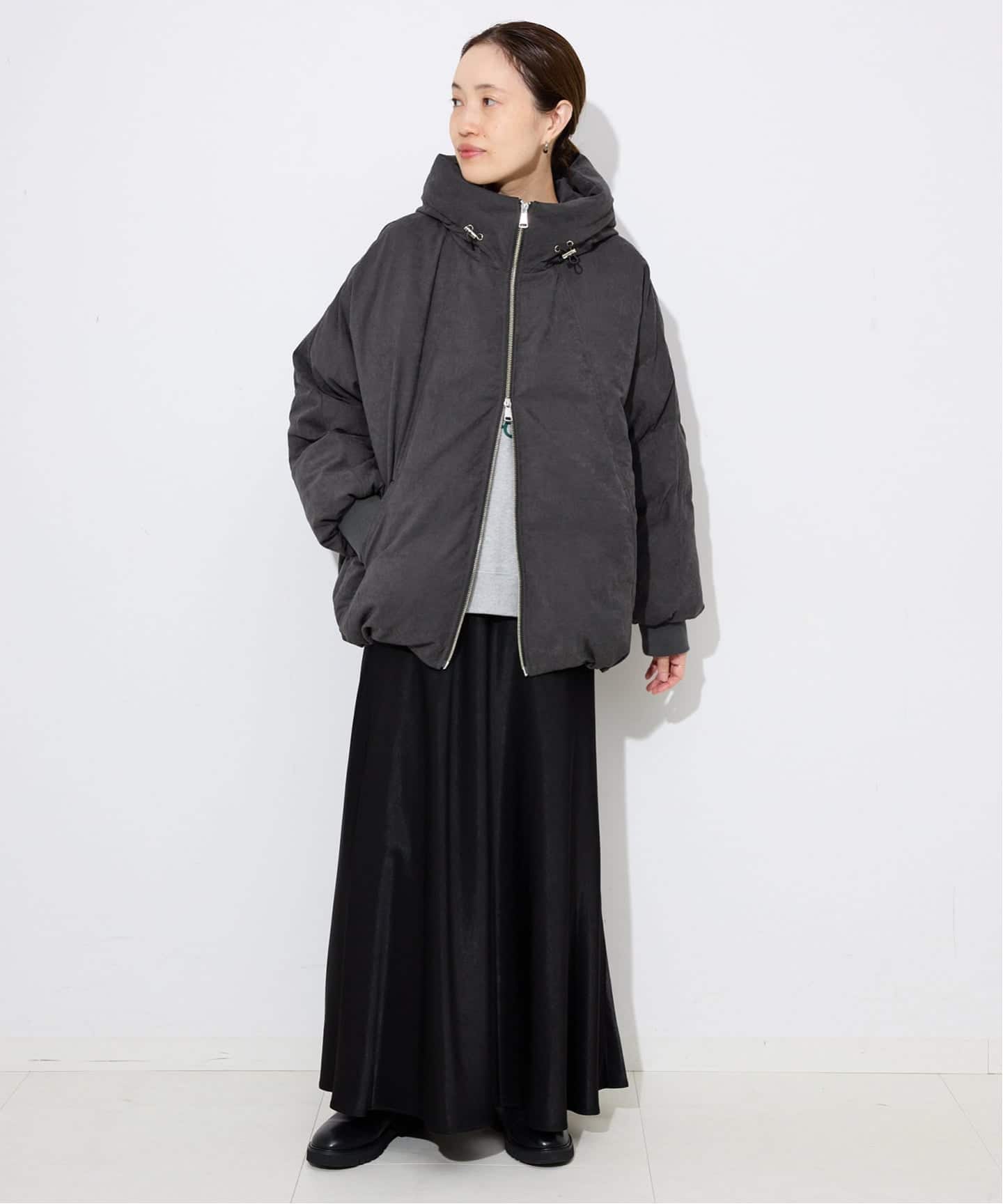 中綿ボリュームフードブルゾン（中綿・キルティング）｜SLOBE IENA