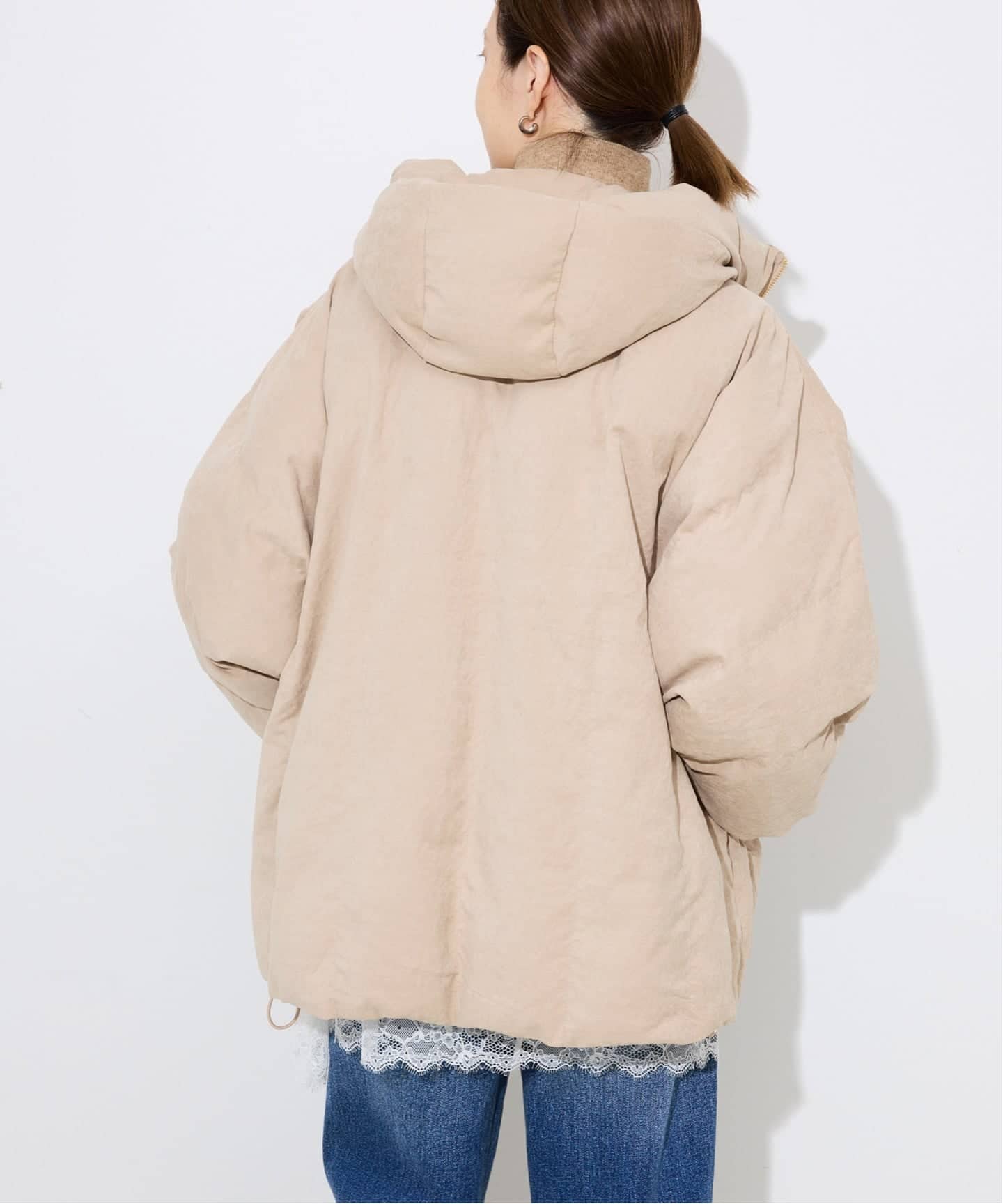 中綿ボリュームフードブルゾン（中綿・キルティング）｜SLOBE IENA