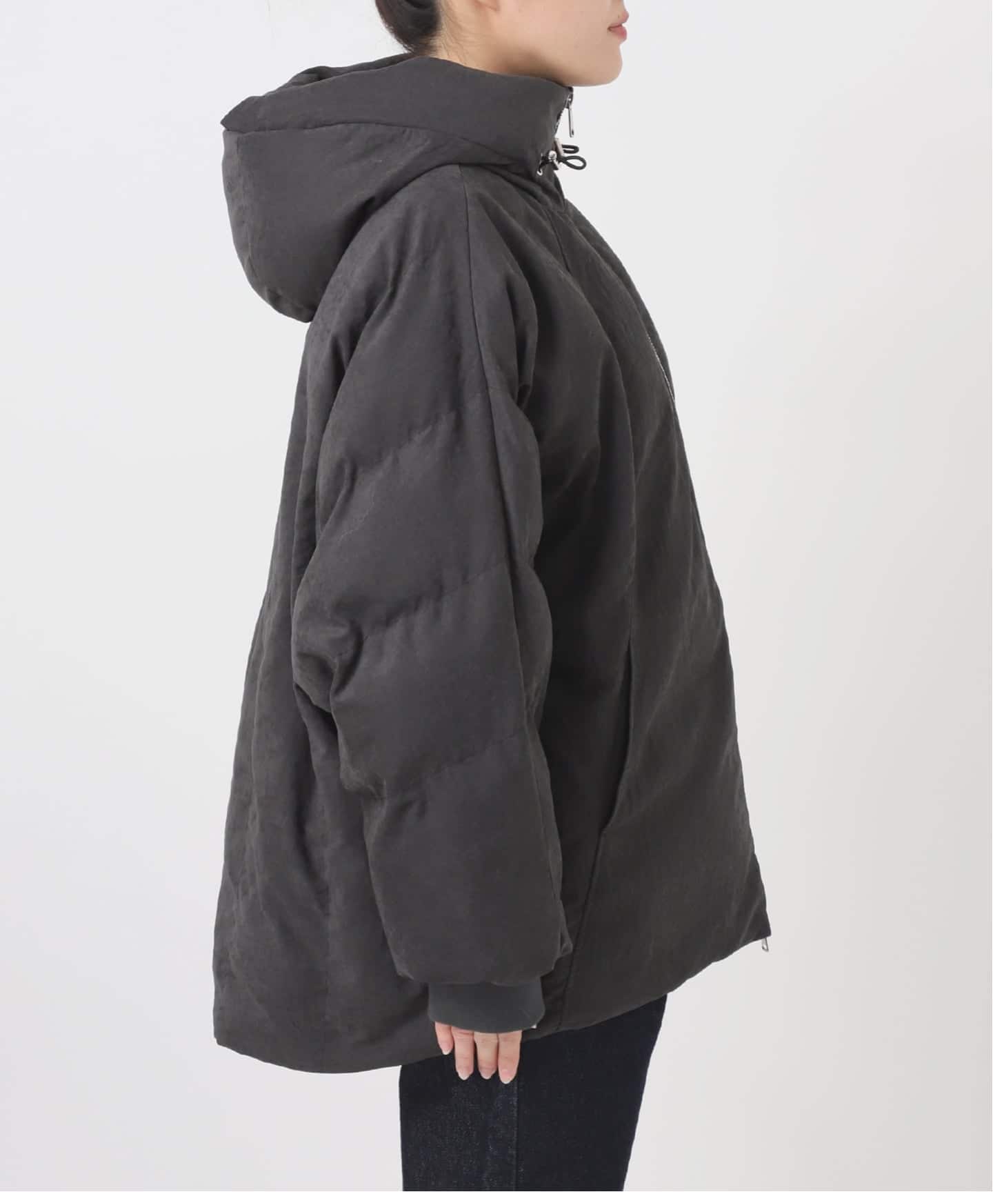 中綿ボリュームフードブルゾン（中綿・キルティング）｜SLOBE IENA