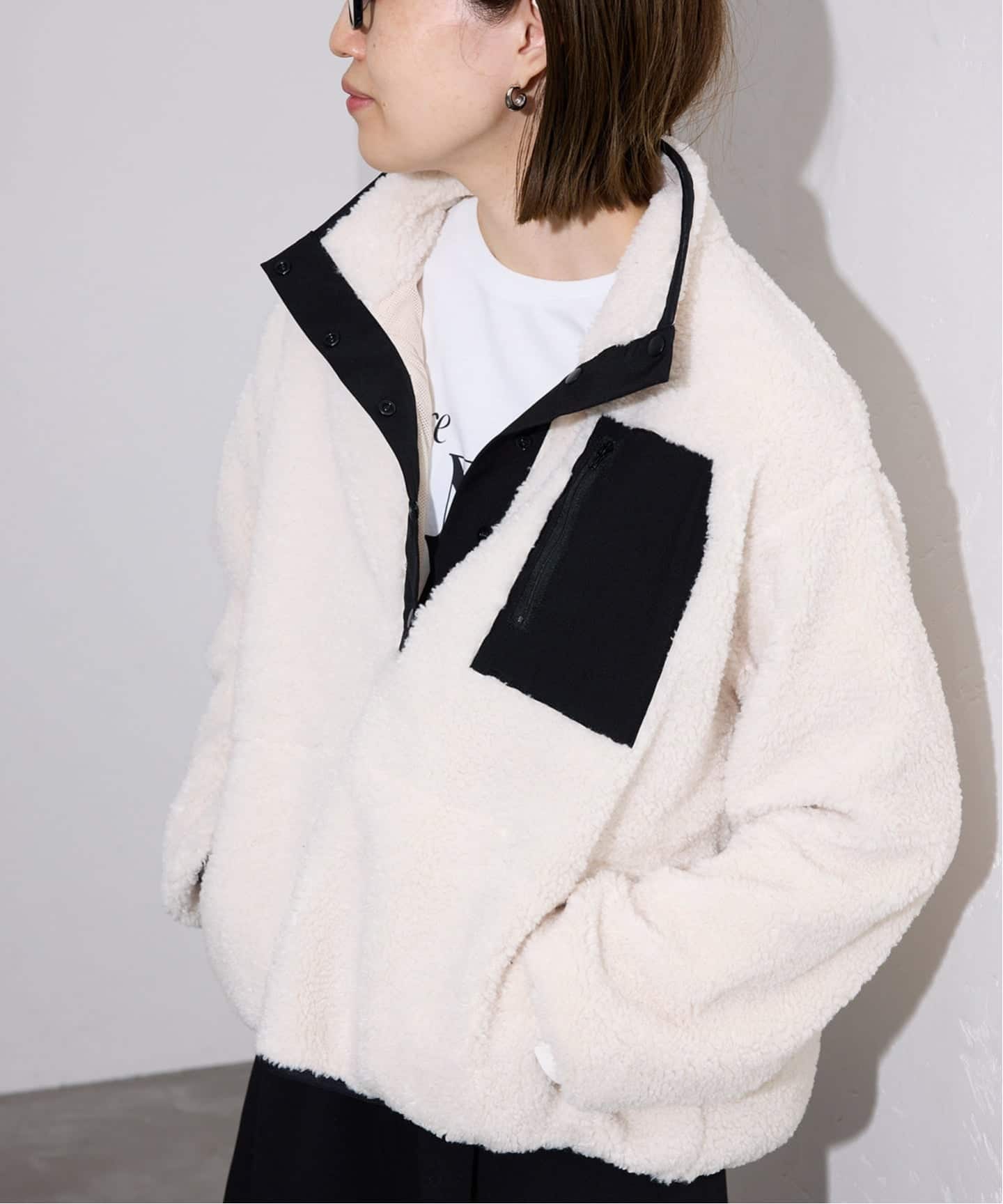 スローブ イエナ（SLOBE IENA）/ボアフリースプルオーバー ボアフリースプルオーバー（その他ブルゾン／アウター）｜SLOBE IENA