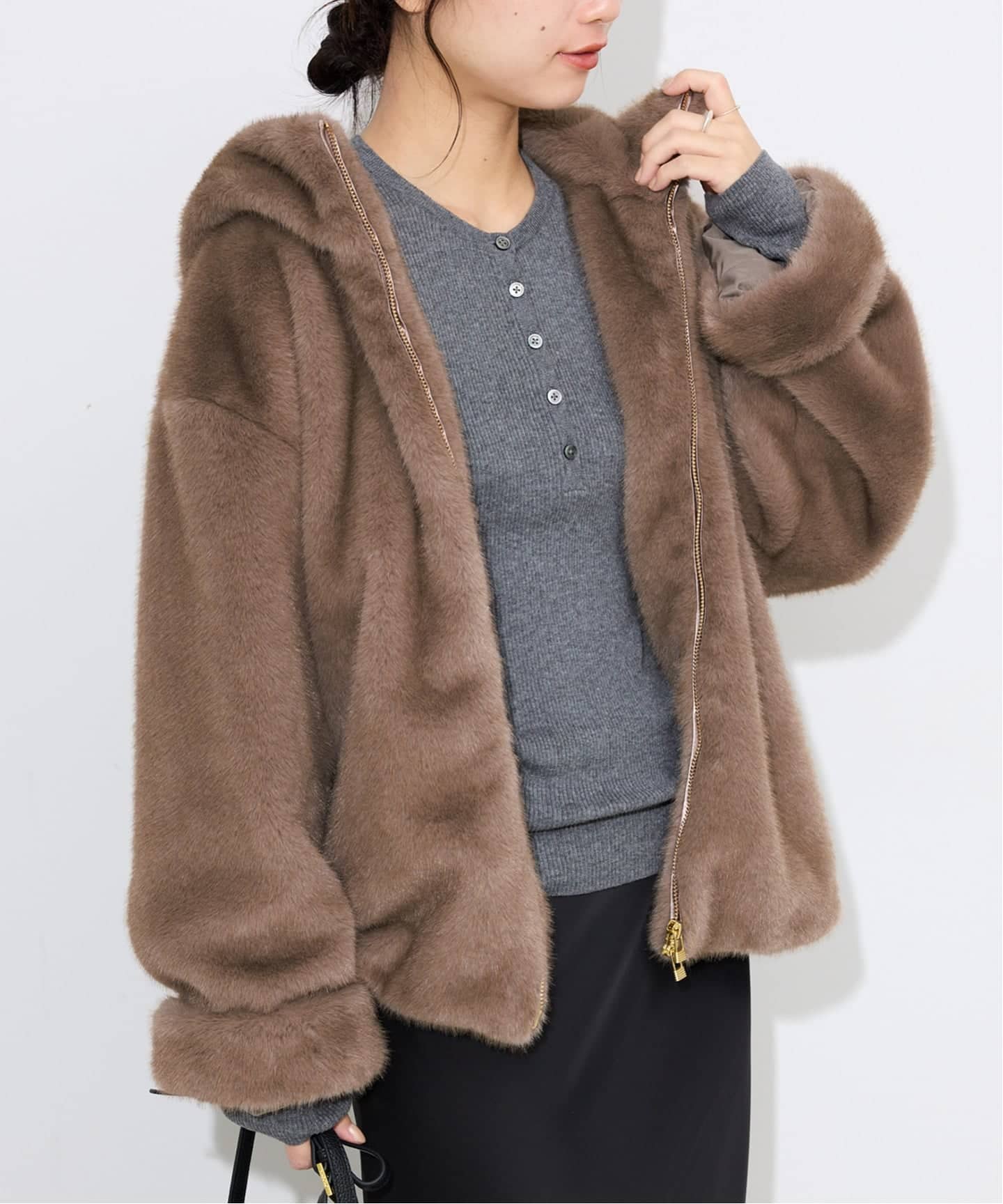 SLOBE IENA ★フーディECOファー フーディECOファー（その他ブルゾン／アウター）｜SLOBE IENA