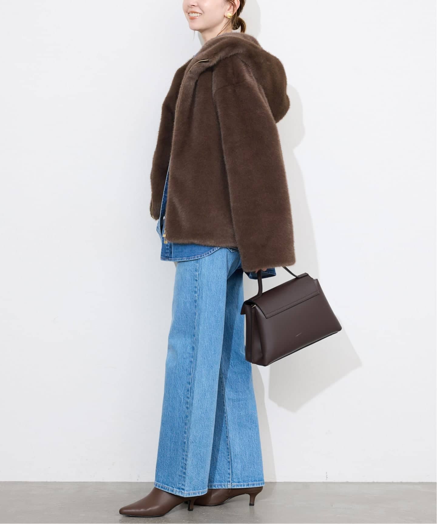 WEB限定/追加》FAKEファーフードブルゾン（その他ブルゾン／アウター