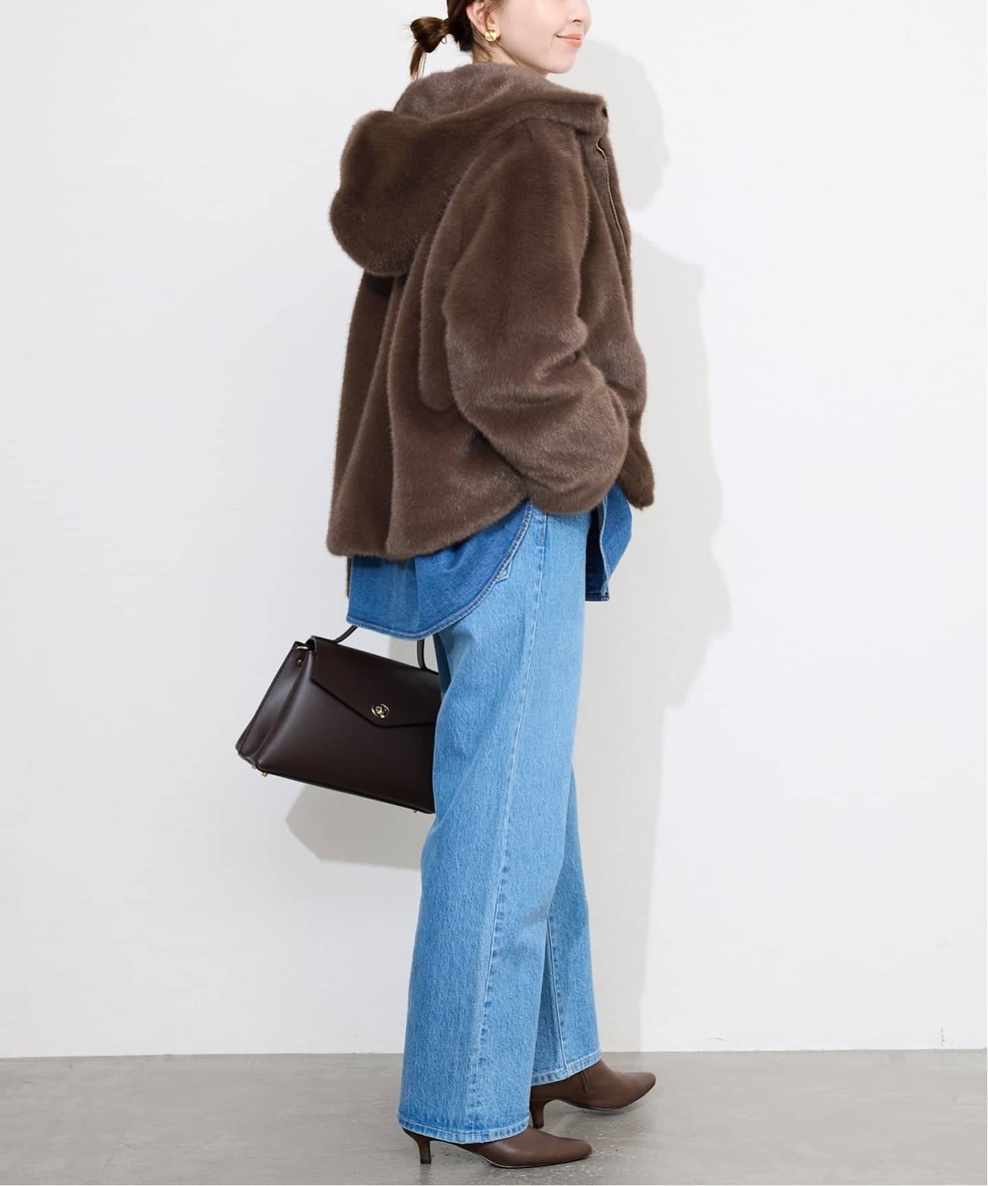 WEB限定/追加》FAKEファーフードブルゾン（その他ブルゾン／アウター