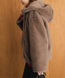 《WEB限定/追加予約》FAKEファーフードブルゾン