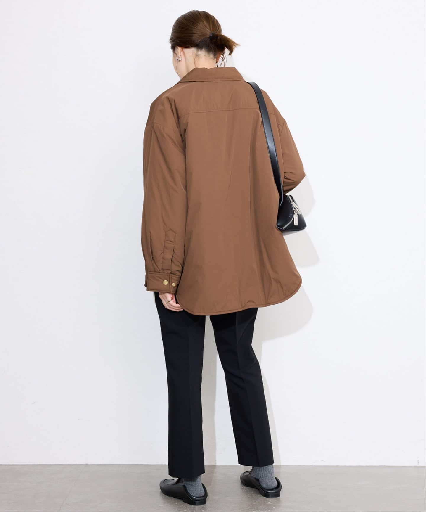 吸湿発熱》TOPTHERMOシャツブルゾン（中綿・キルティング）｜SLOBE