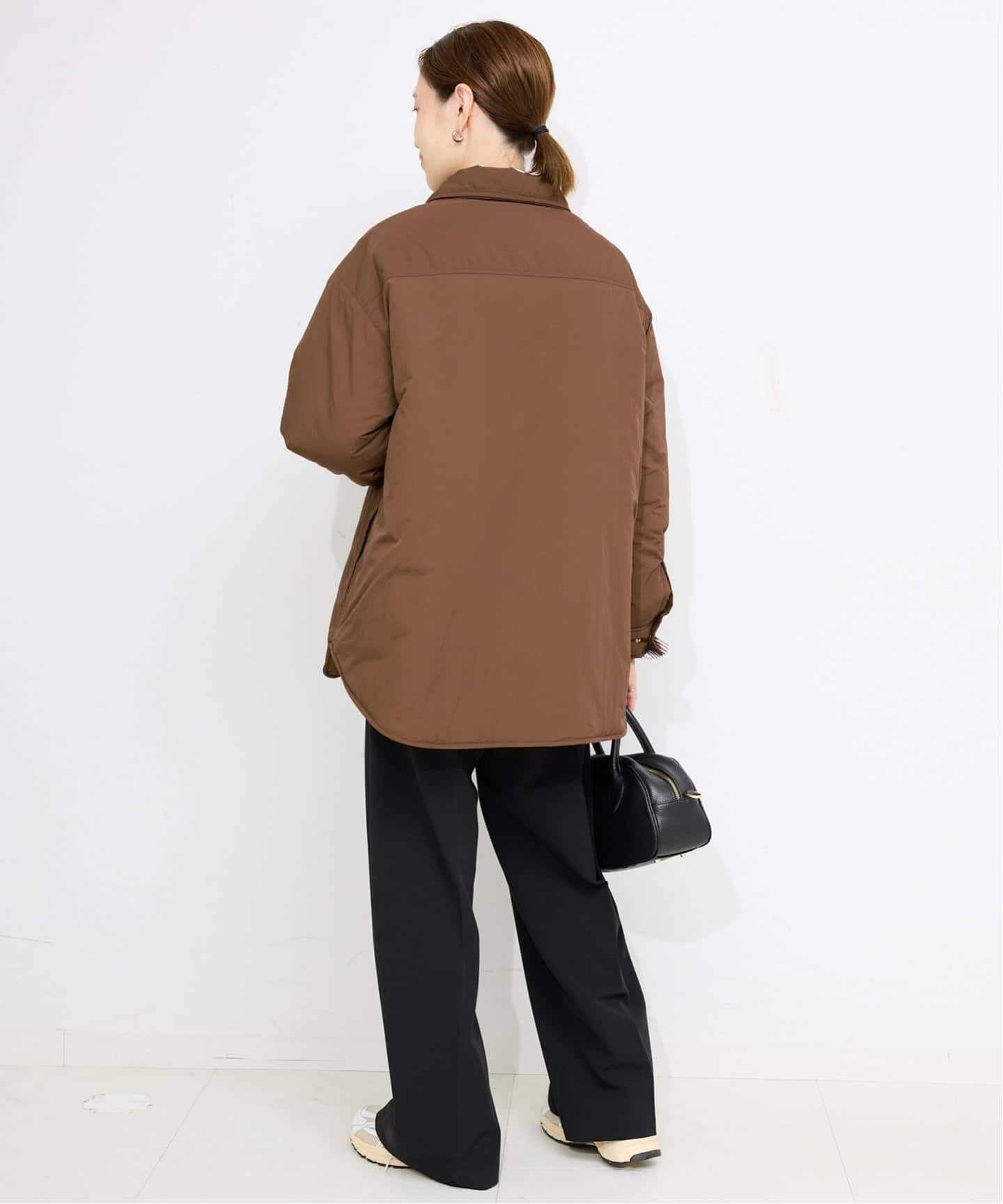 吸湿発熱》TOPTHERMOシャツブルゾン（中綿・キルティング）｜SLOBE