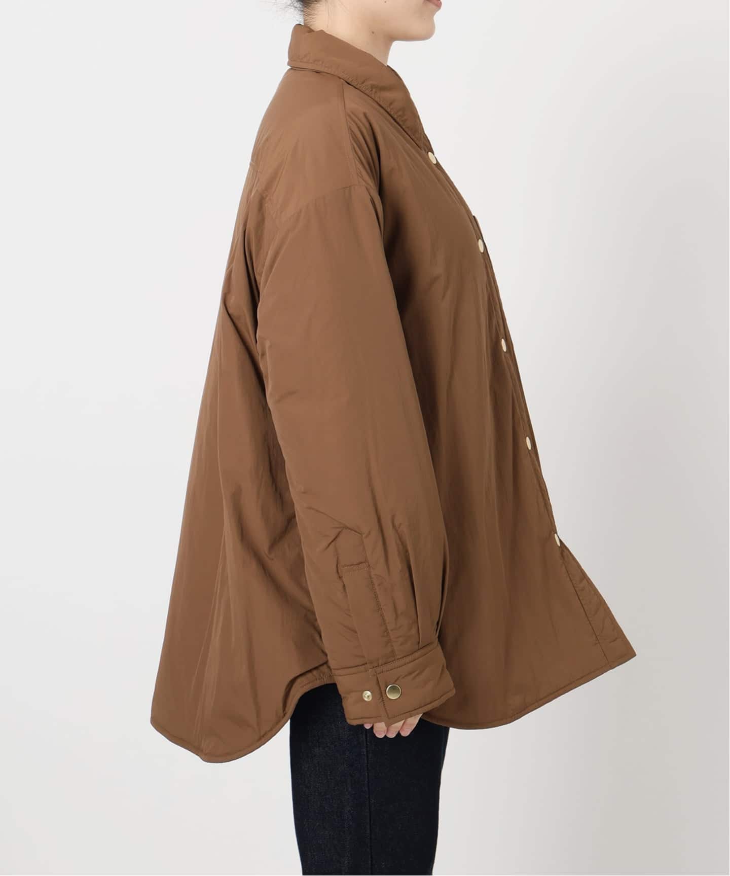 吸湿発熱》TOPTHERMOシャツブルゾン（中綿・キルティング）｜SLOBE