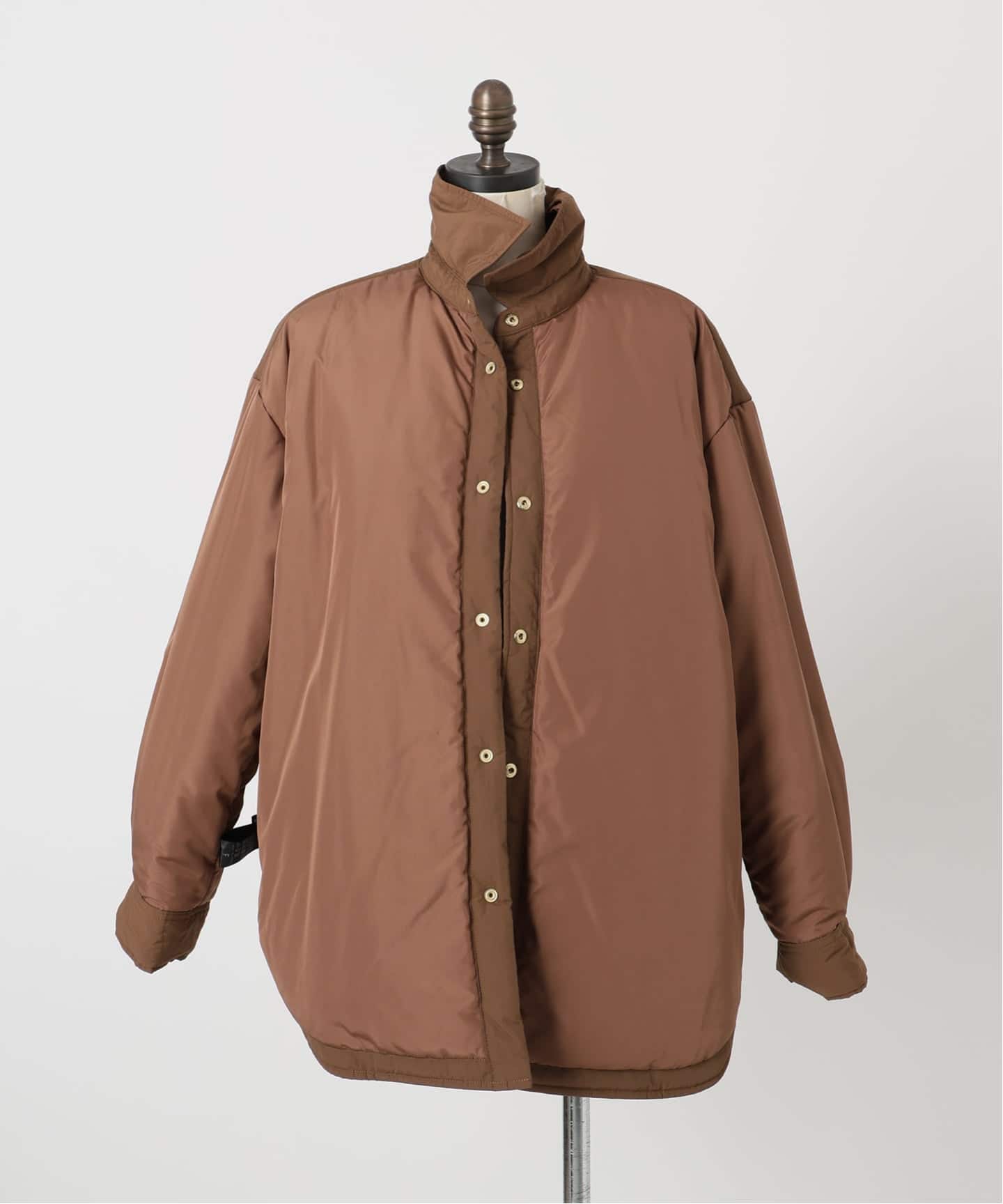 【SLOBE IENA】TOPTHERMOシャツブルゾン 吸湿発熱》TOPTHERMOシャツブルゾン（中綿・キルティング）｜SLOBE