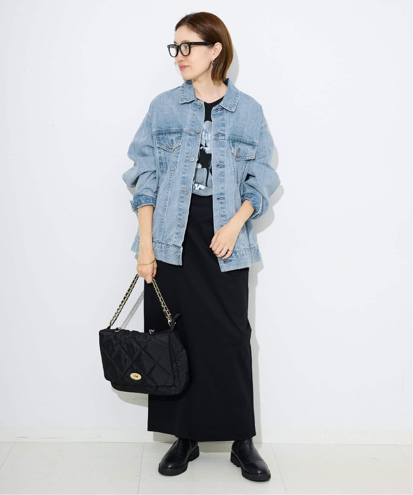 【SLOBE IENA】 LE DENIM BIG TRUCKERジャケット LE DENIM BIG TRUCKERジャケット（デニムジャケット）｜SLOBE