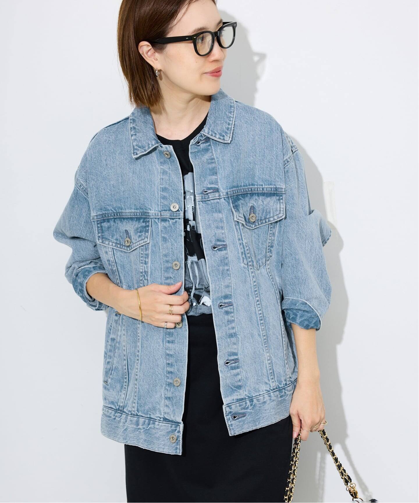 LE DENIM BIG TRUCKERジャケット（デニムジャケット）｜SLOBE