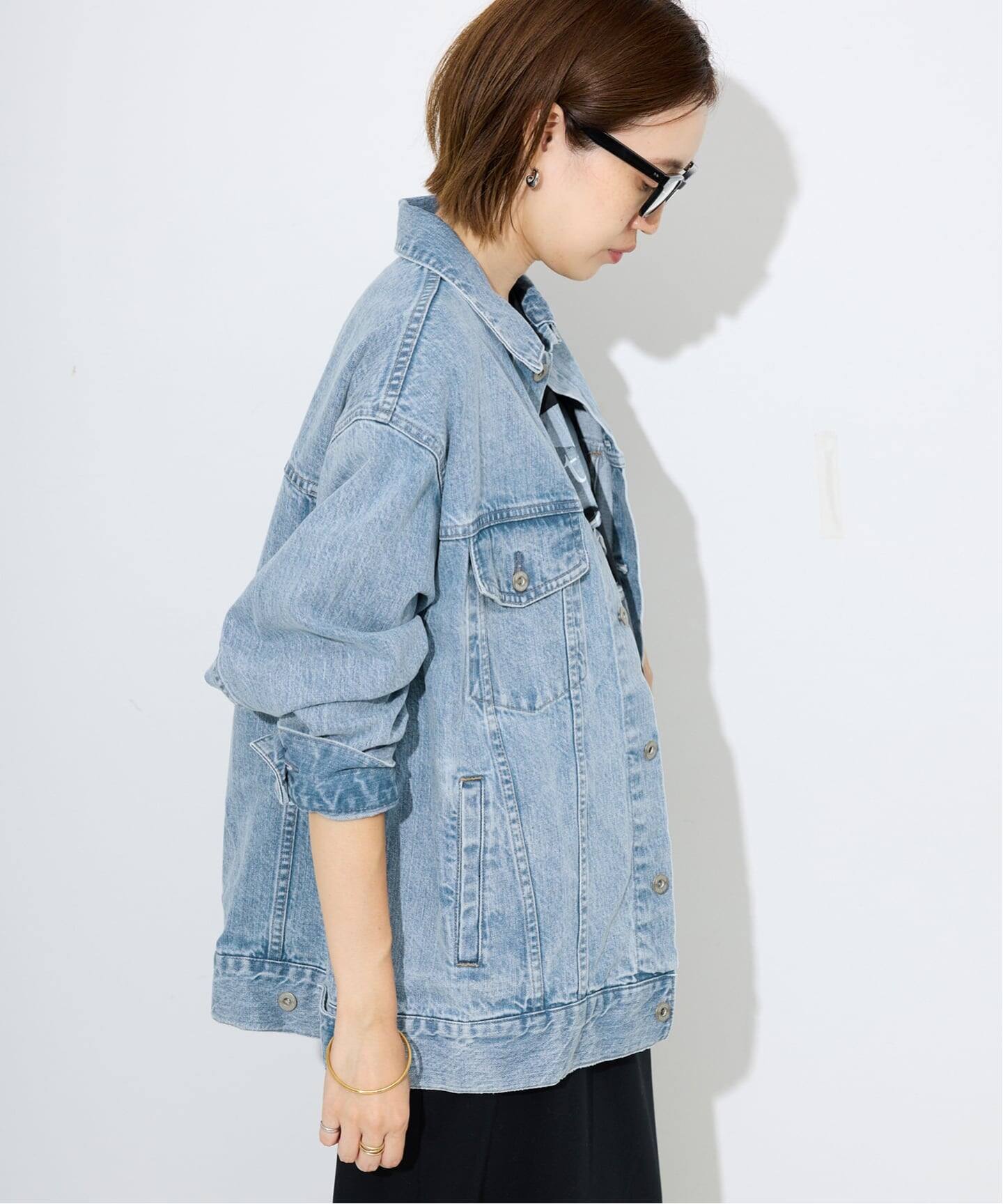 【SLOBE IENA】 LE DENIM BIG TRUCKERジャケット LE DENIM BIG TRUCKERジャケット（デニムジャケット）｜SLOBE