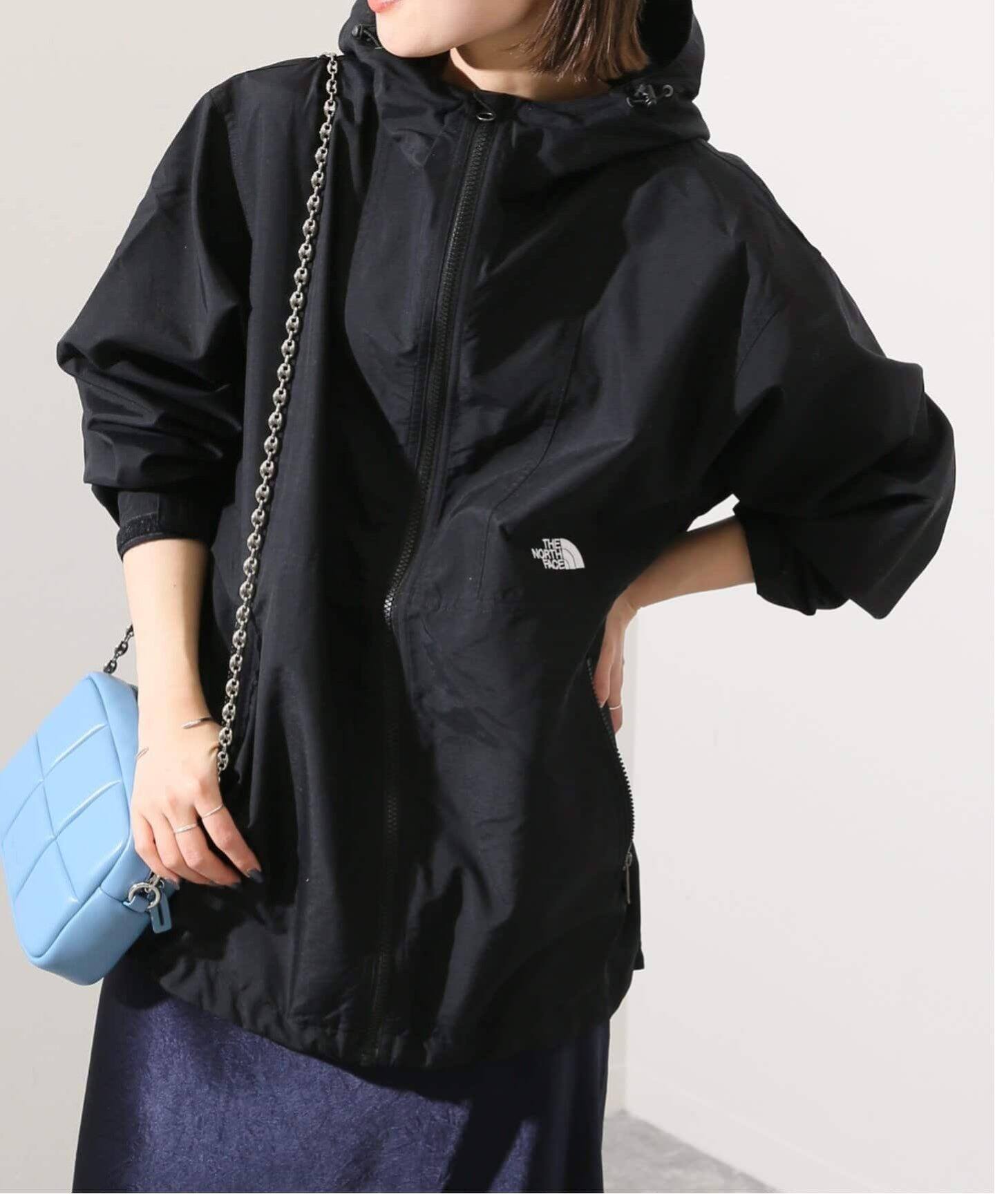 高機能 新品 ノースフェイス ナイロンジャケット M 黒 ブラック さしこん 